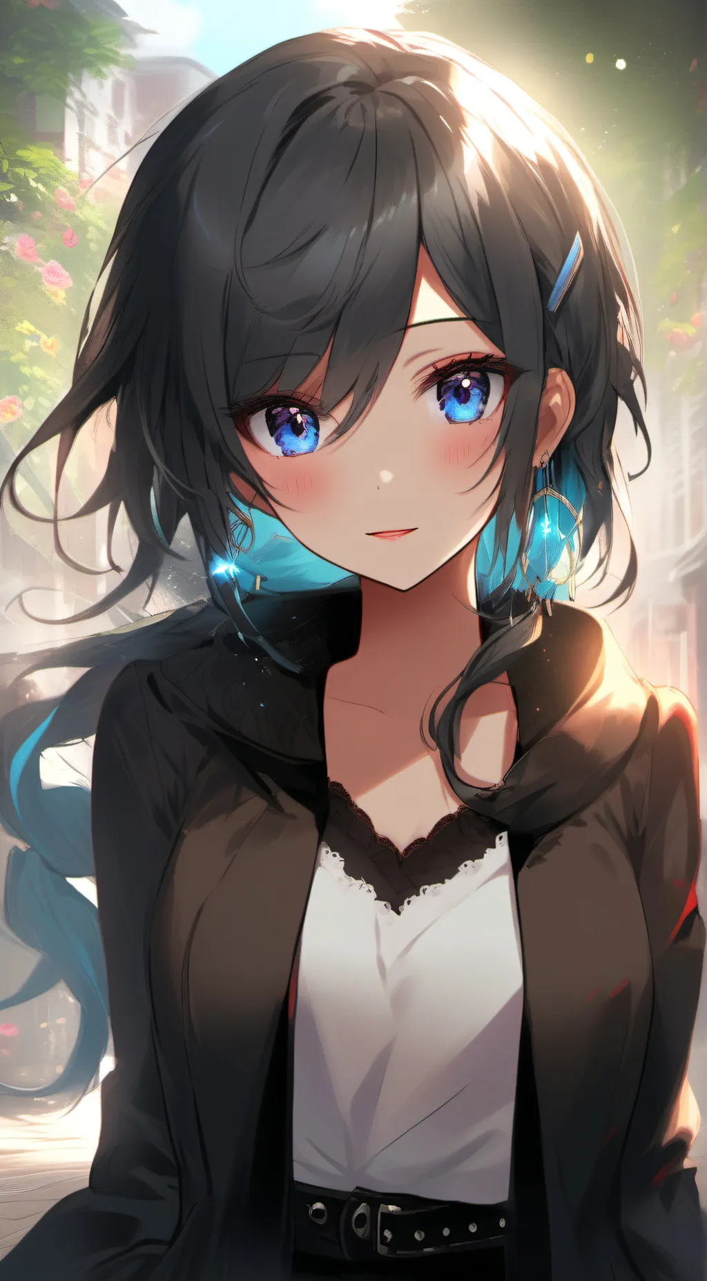 ai character:  violet  background