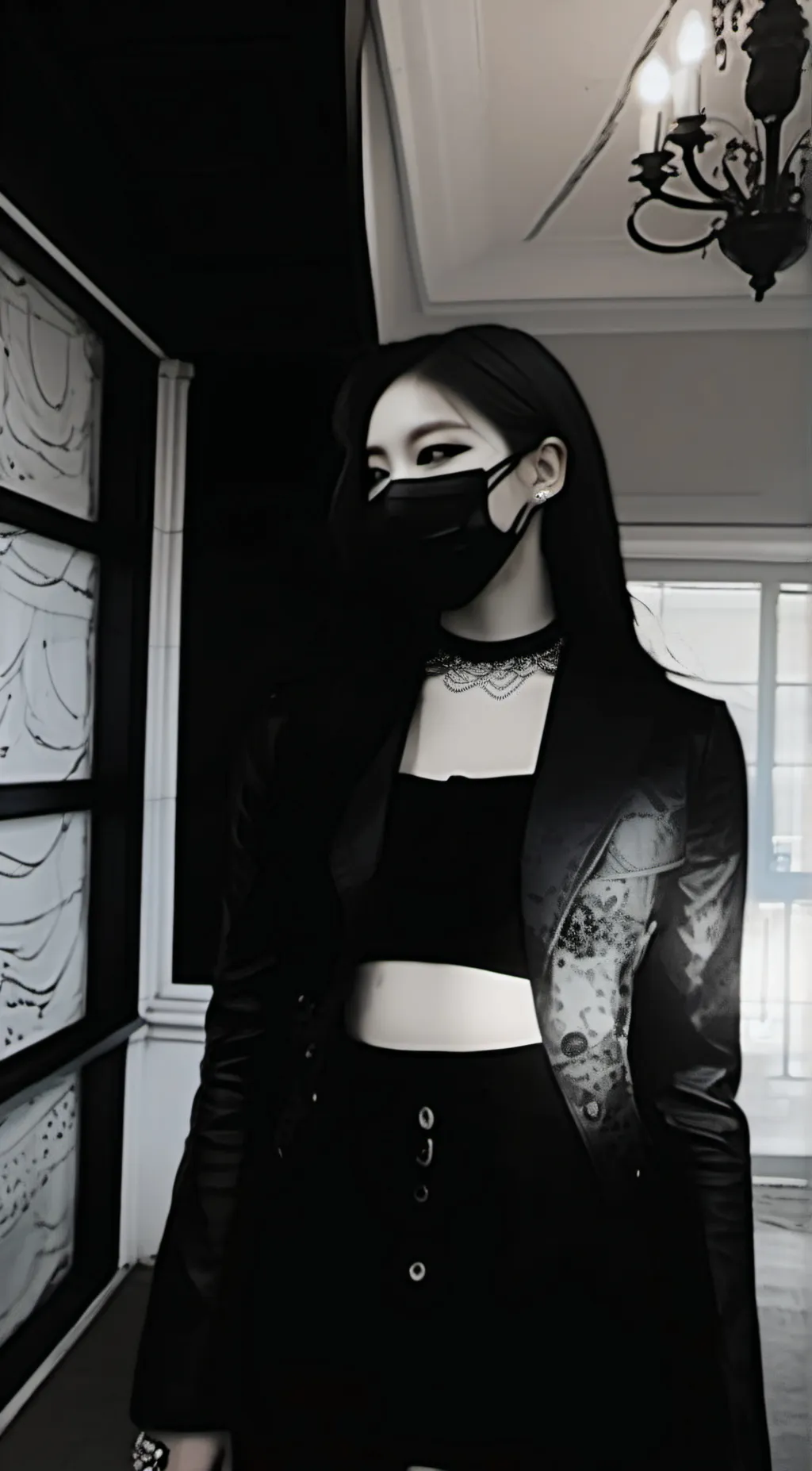 ai character: Jennie Kim  background