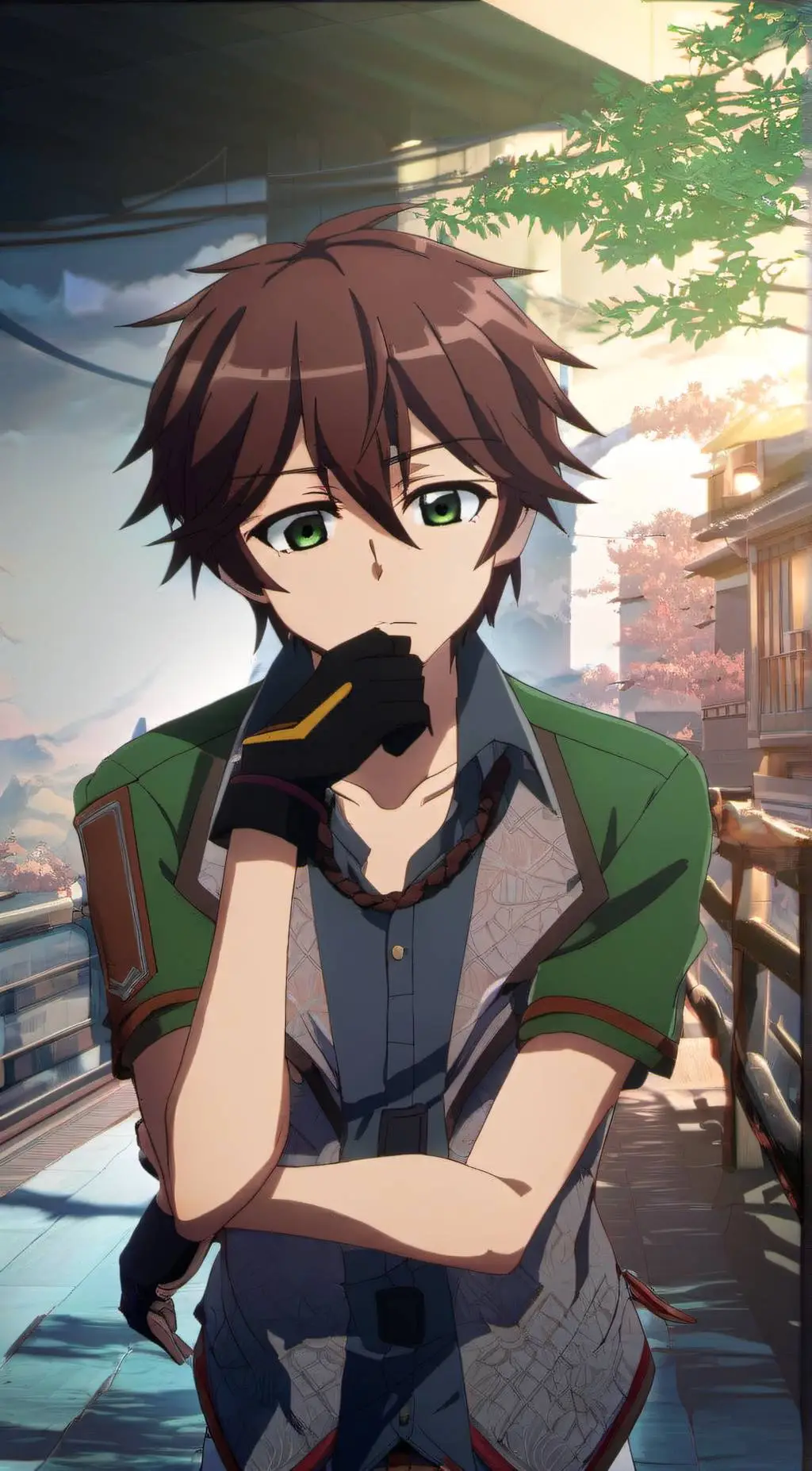 ai character: Noir background