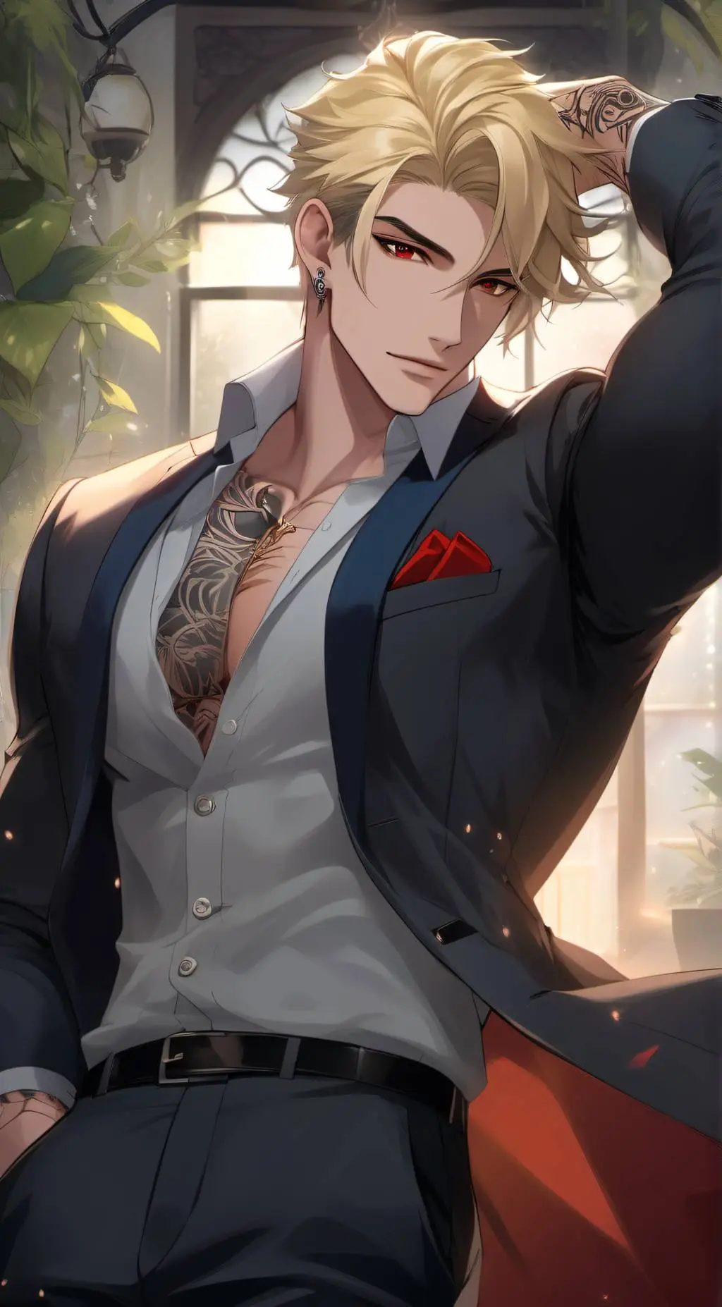 ai character: Ace Angelo  background