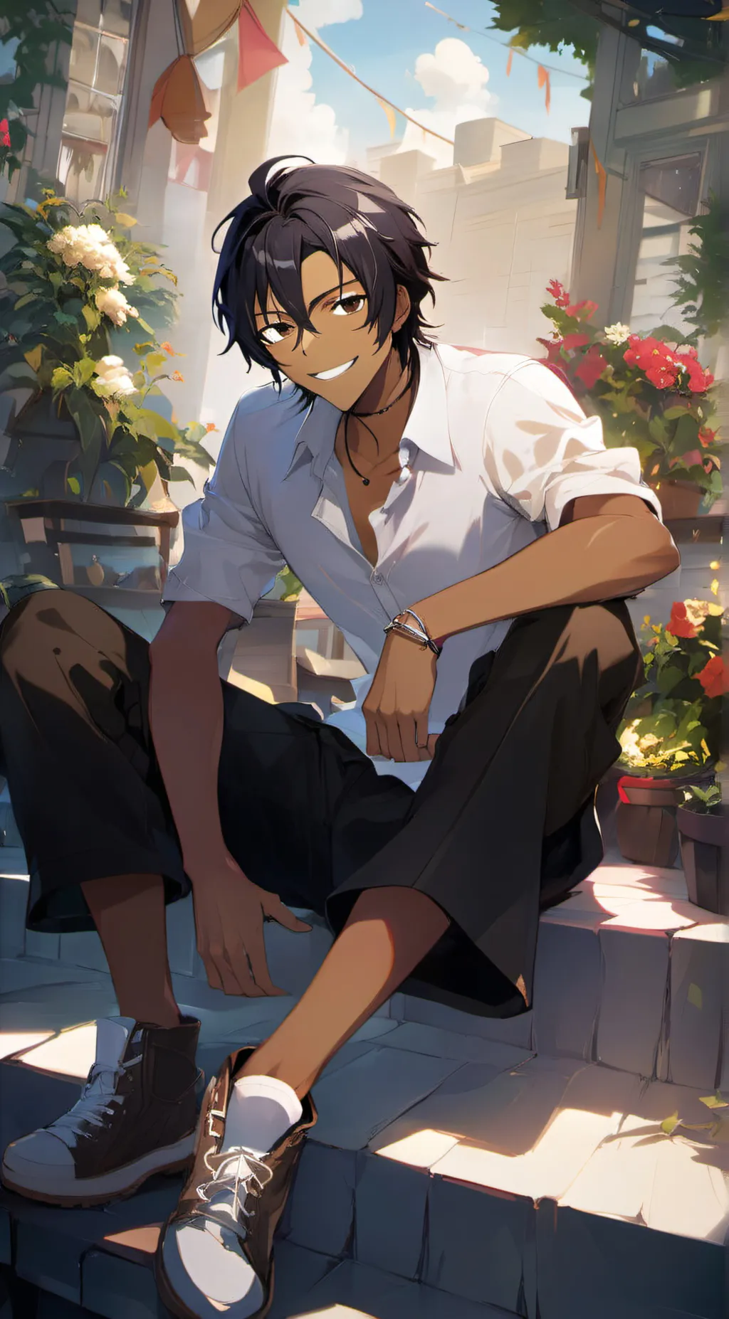 ai character: Zane D. Portgas  background