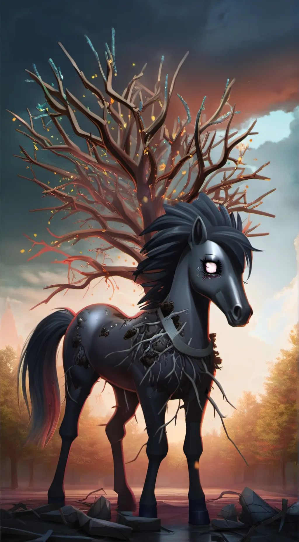 ai character: Root virus background