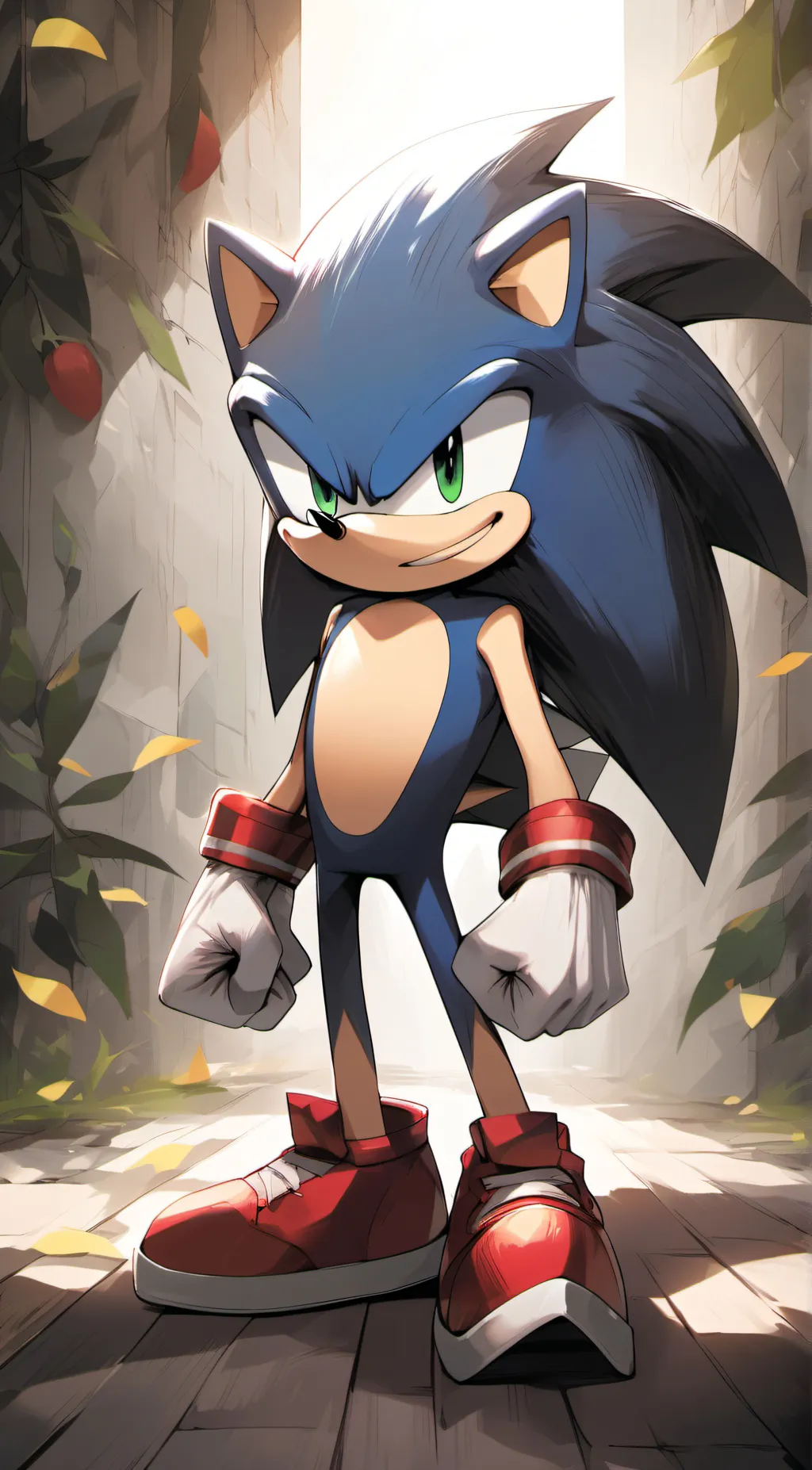 ai character: Sonic and MHA background