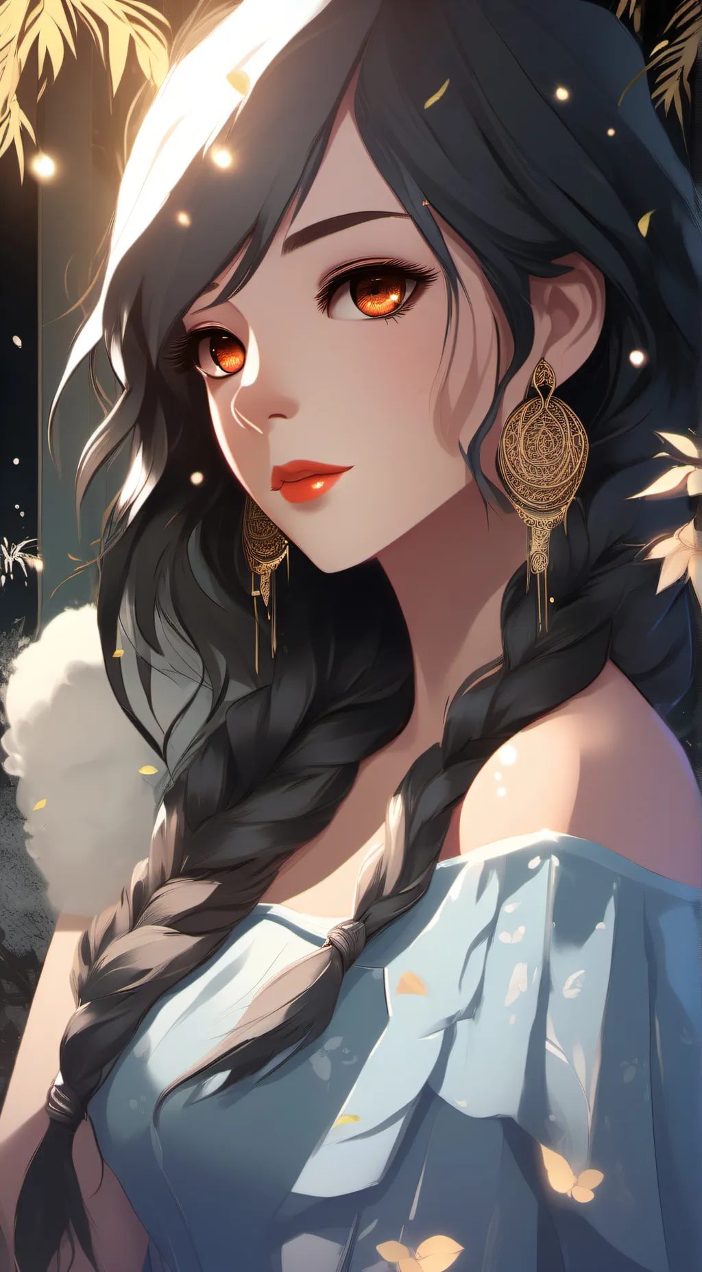 ai character: Sapphire. background