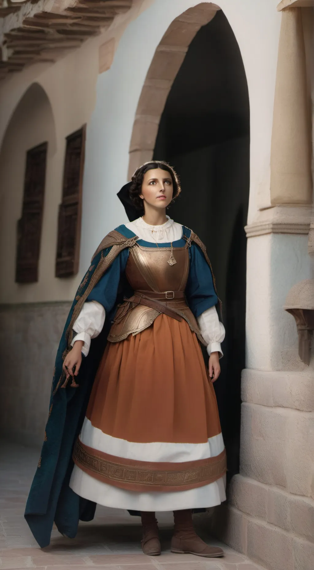 ai character: juana de arco background