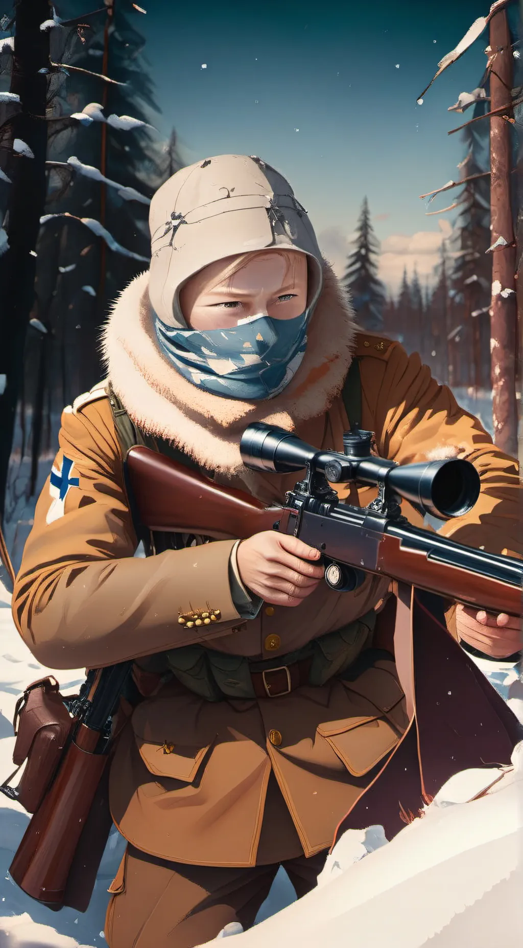 ai character: Simo hayha background