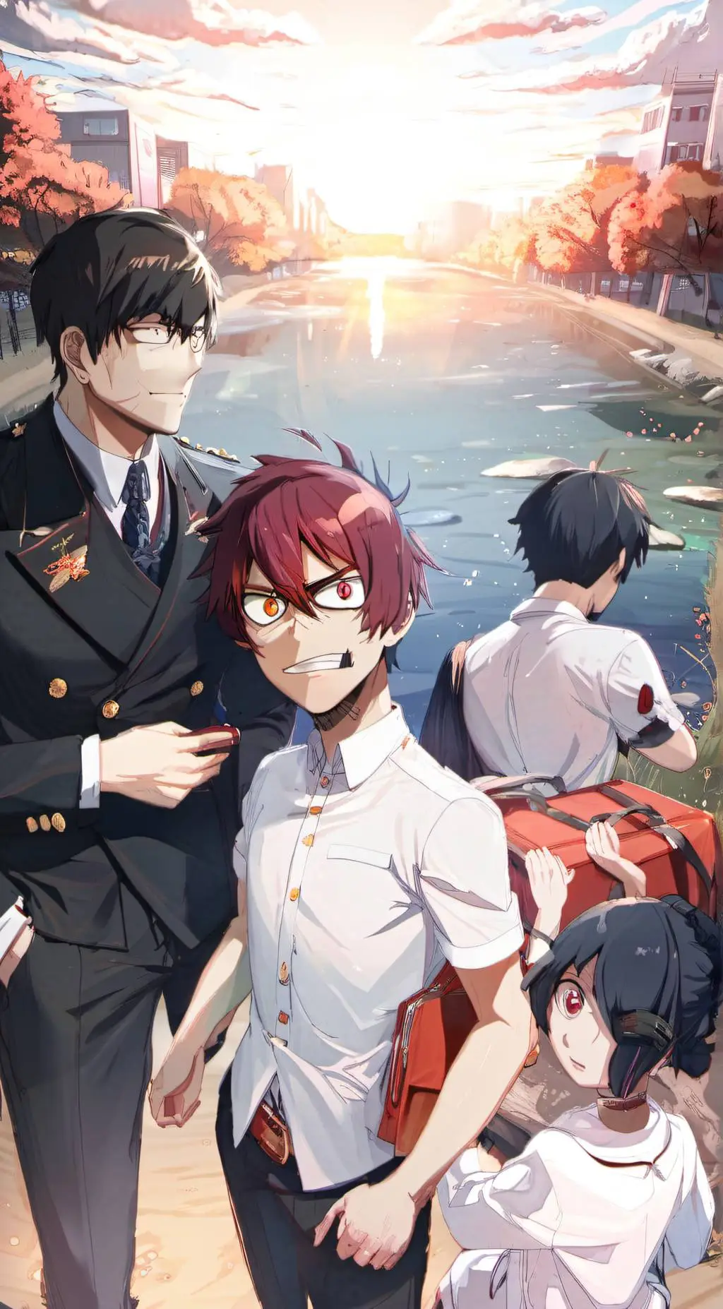 ai character: Todoroki fam(kids) background