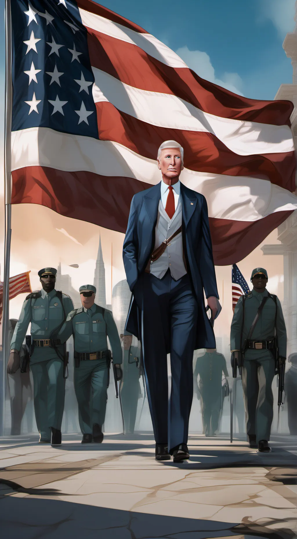 ai character: usa background