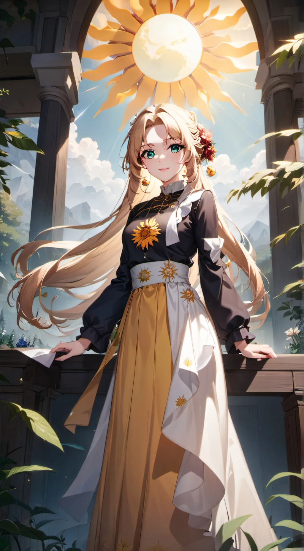 ai character: Sunny background