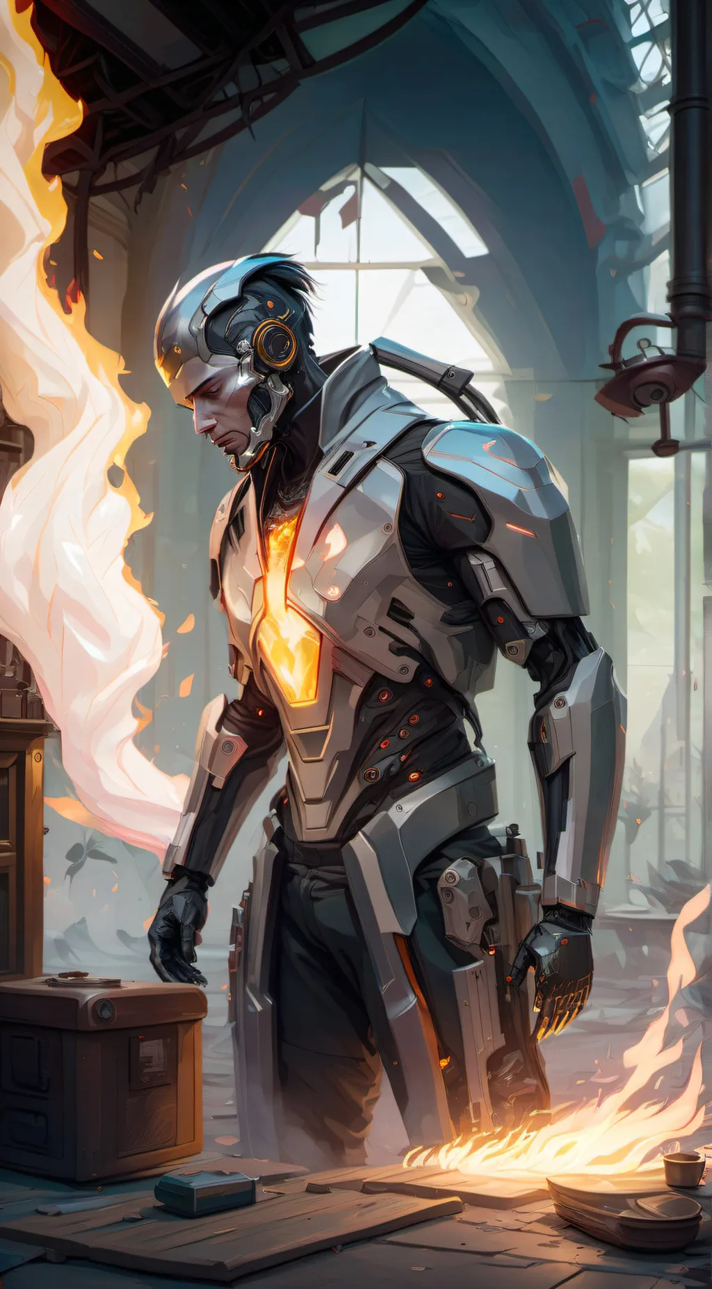 ai character: molton program X background