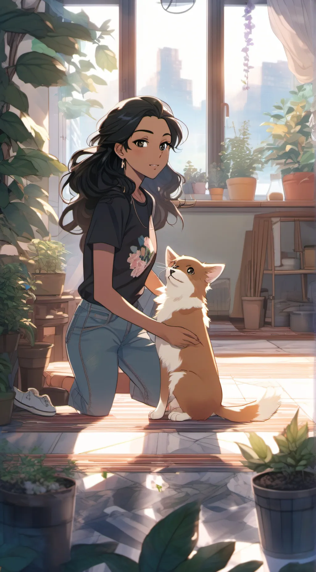 ai character: Tiffany background