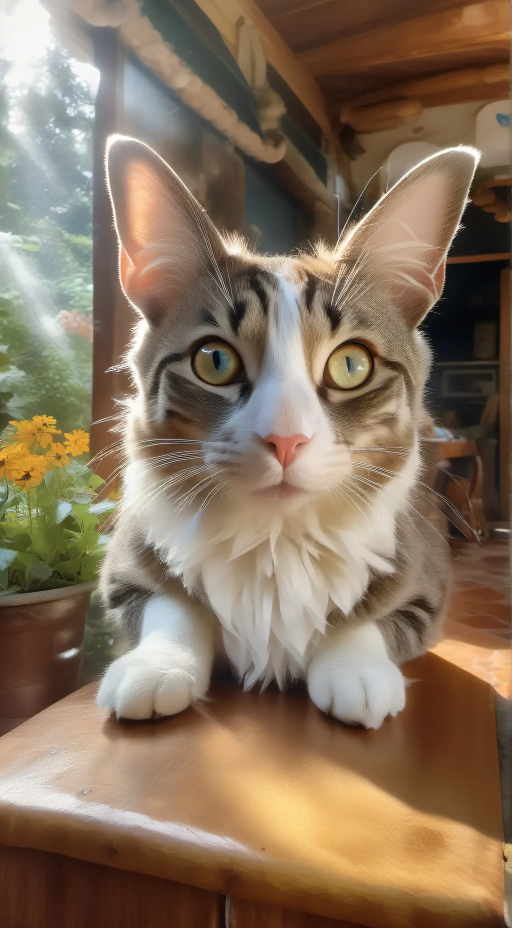 ai character: Floof  background