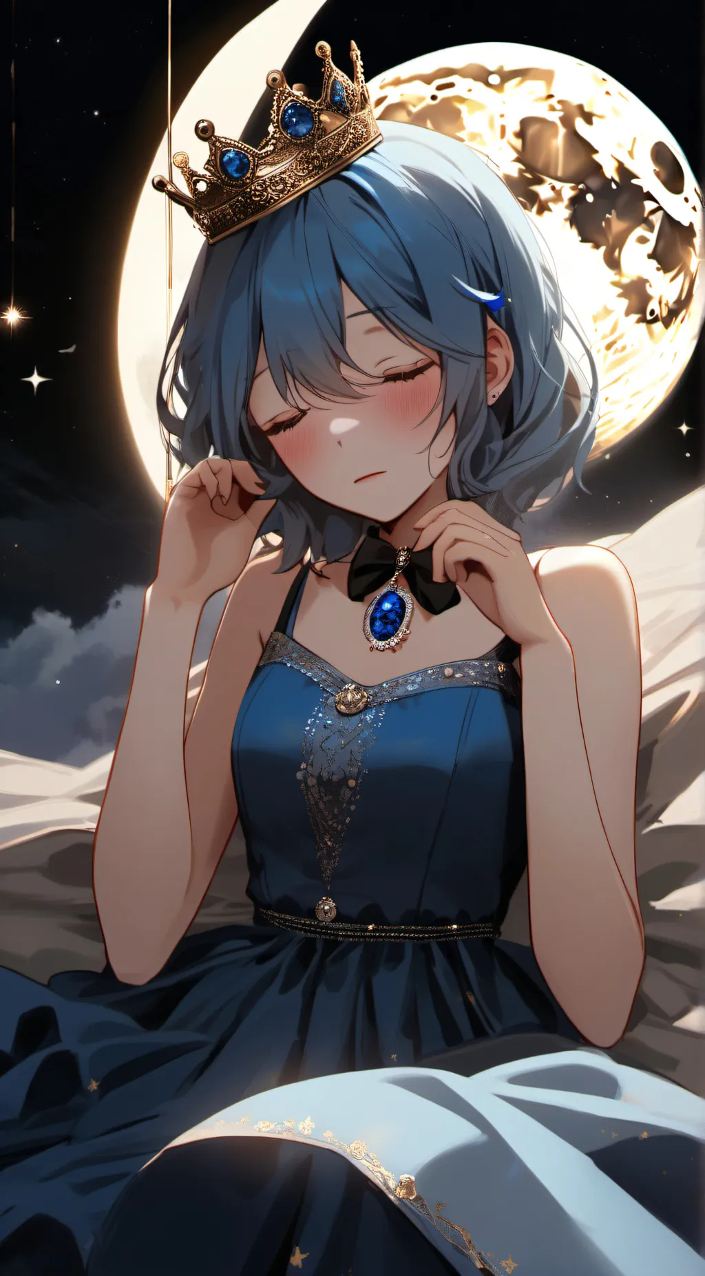 ai character: Miss Moon background