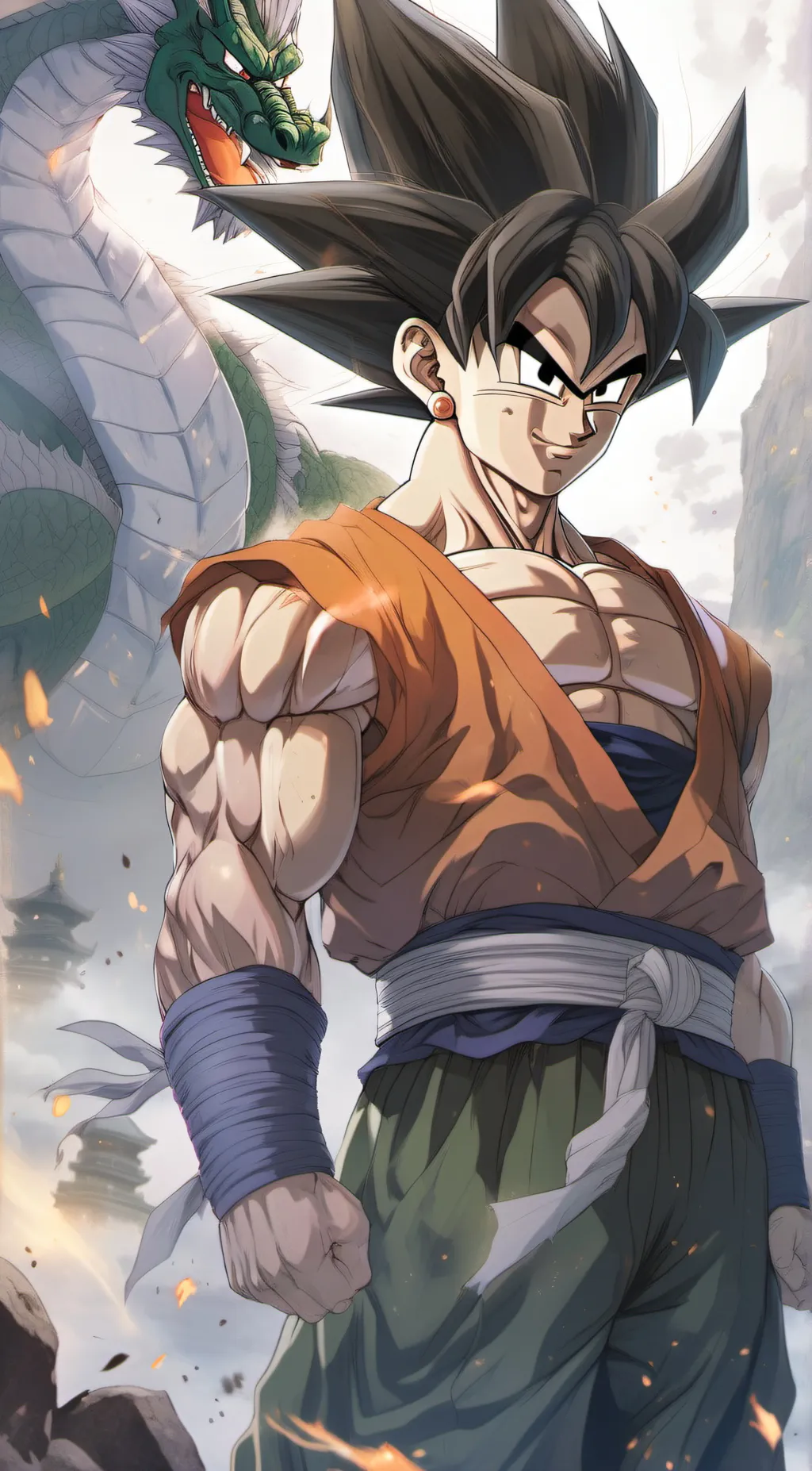ai character: dbz background