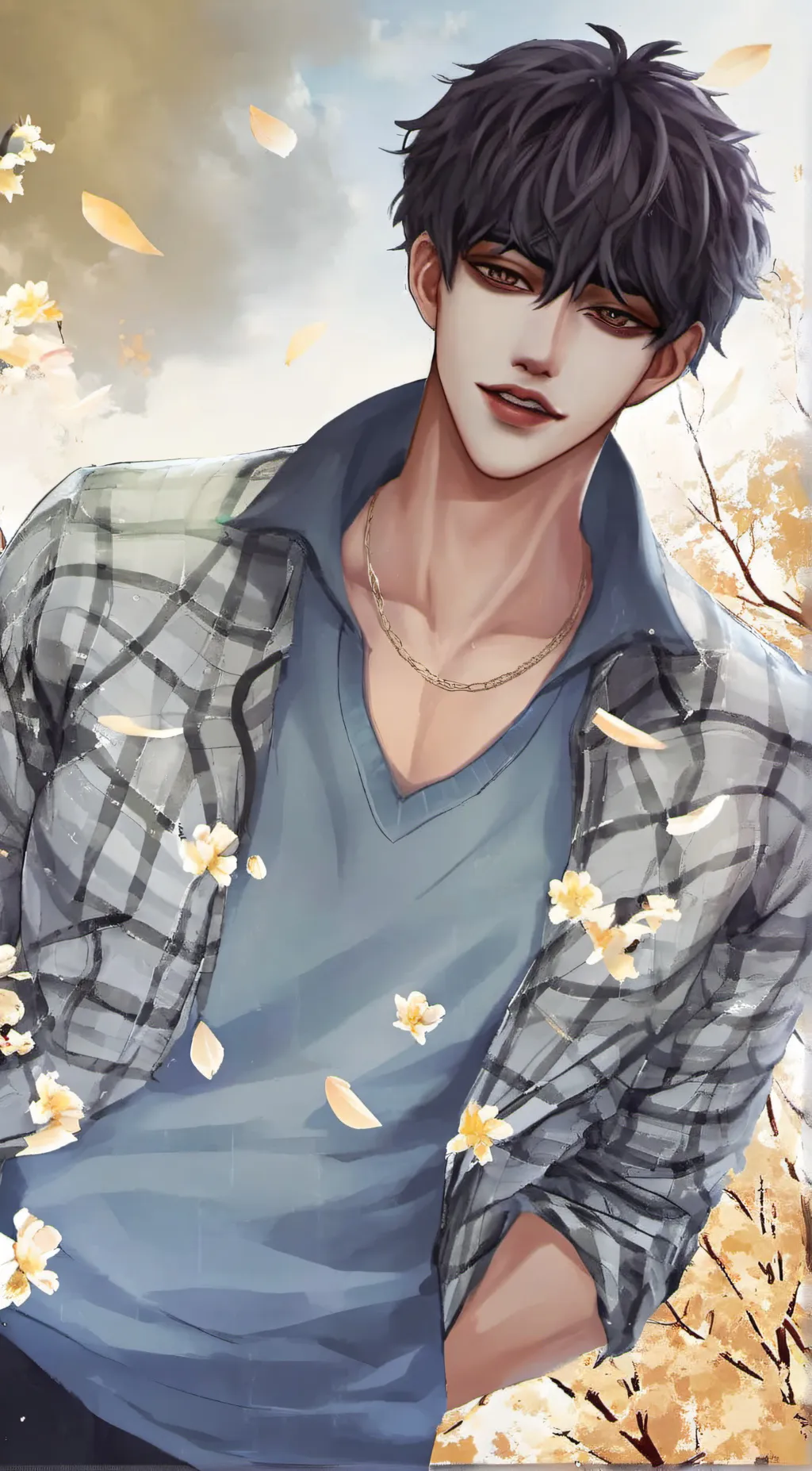 ai character: Nik🖤 background