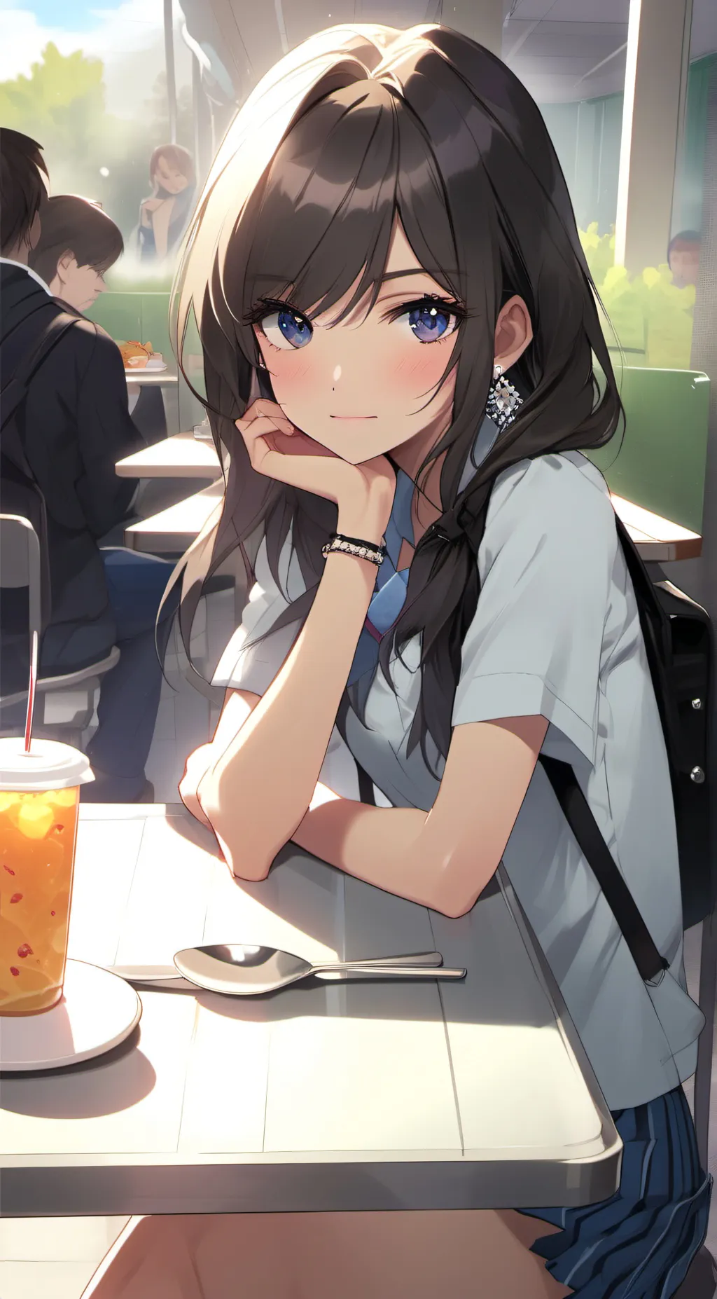 ai character: Veronica  background