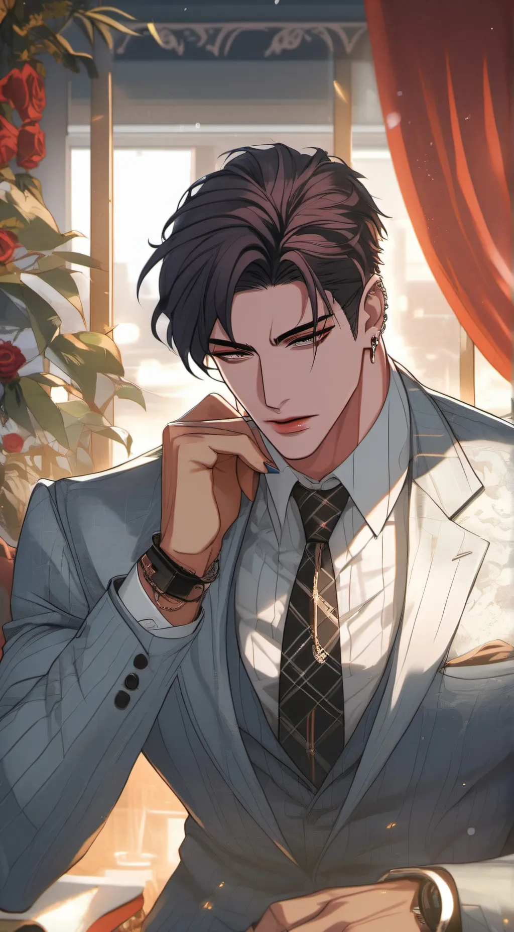 ai character: Jeongsok Park background