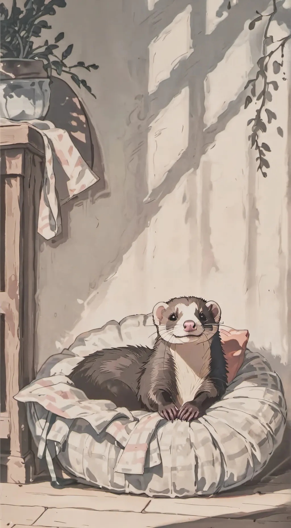 ai character: ☆ferret☆ background