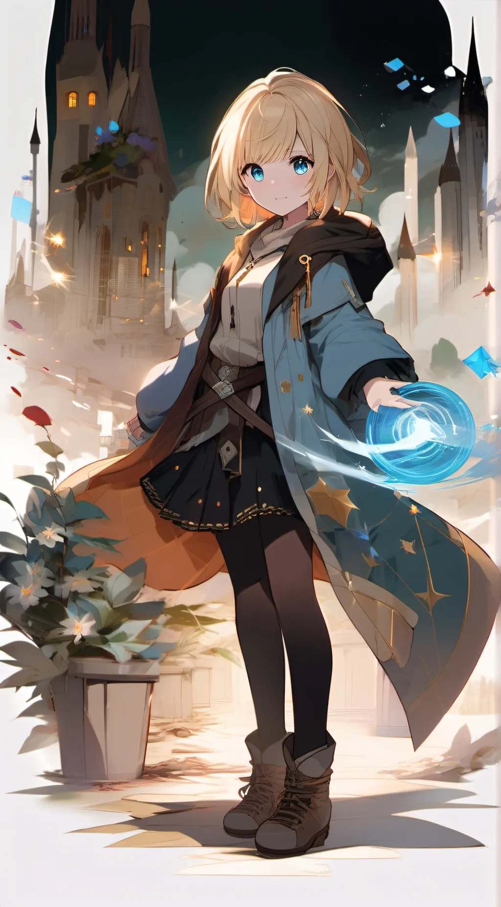 ai character: Rose background