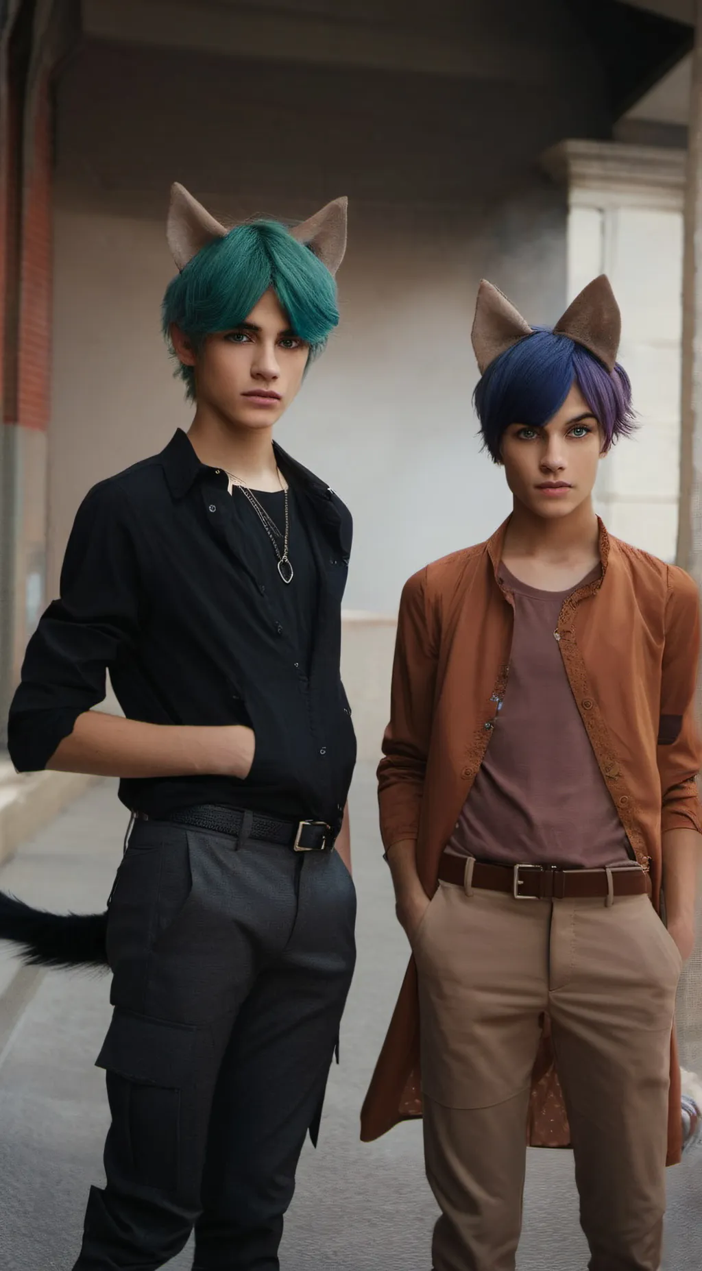 ai character: Coby & Brian background