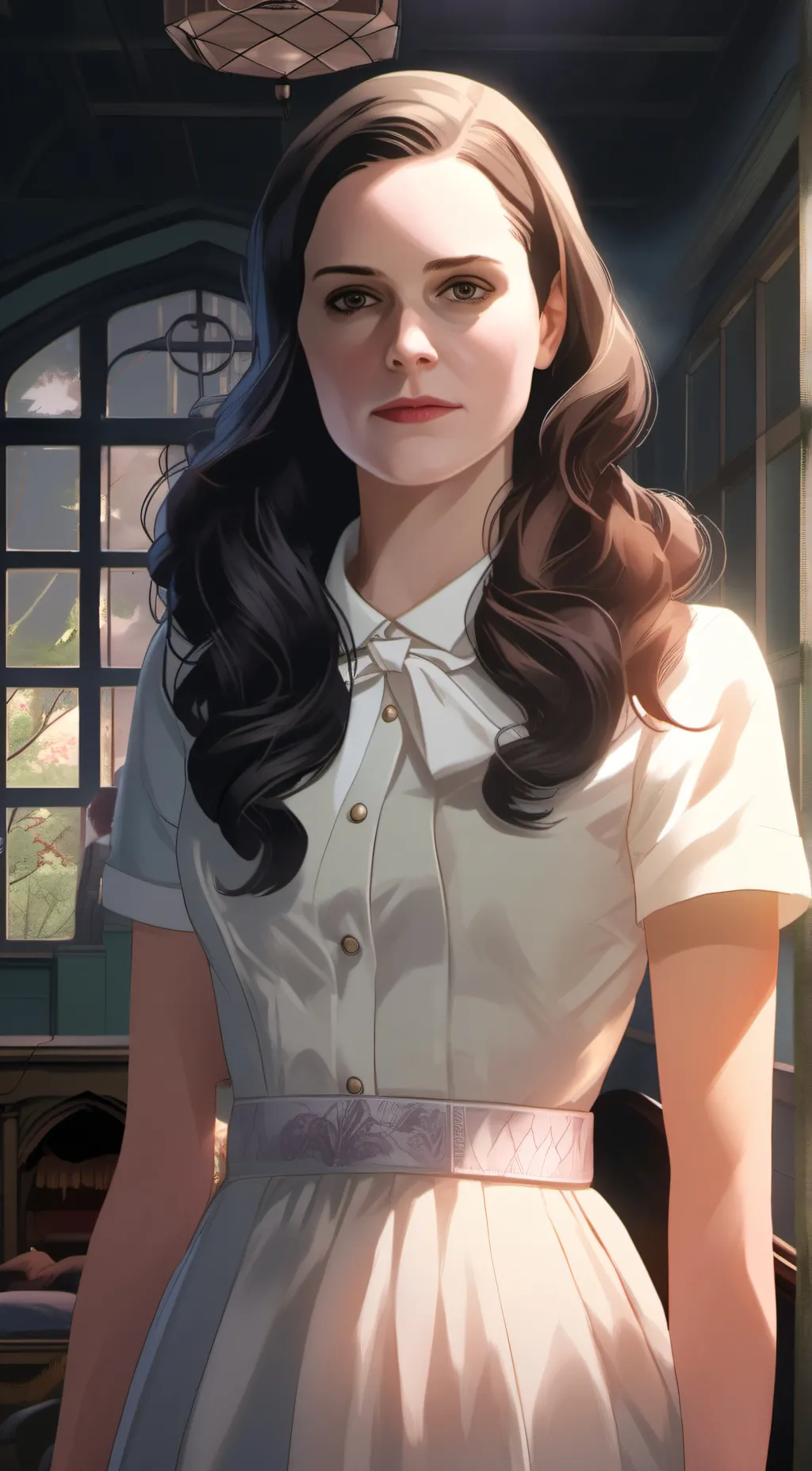 ai character: AHS Asylum RP background