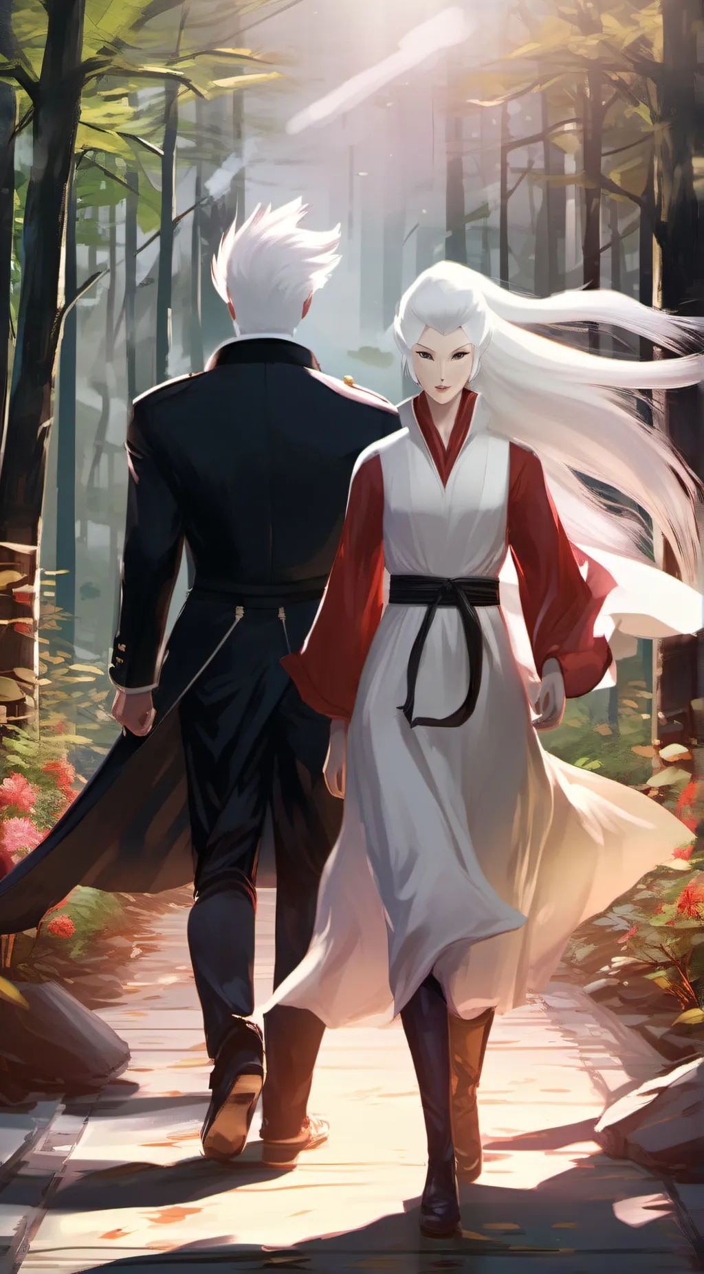 ai character: white background