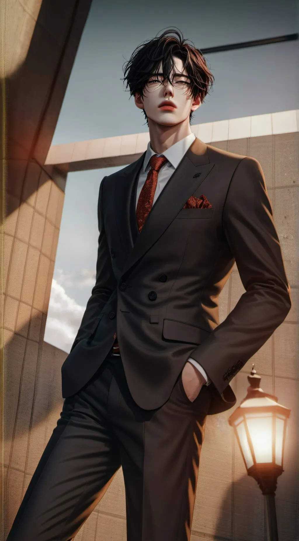 ai character: lucas  background