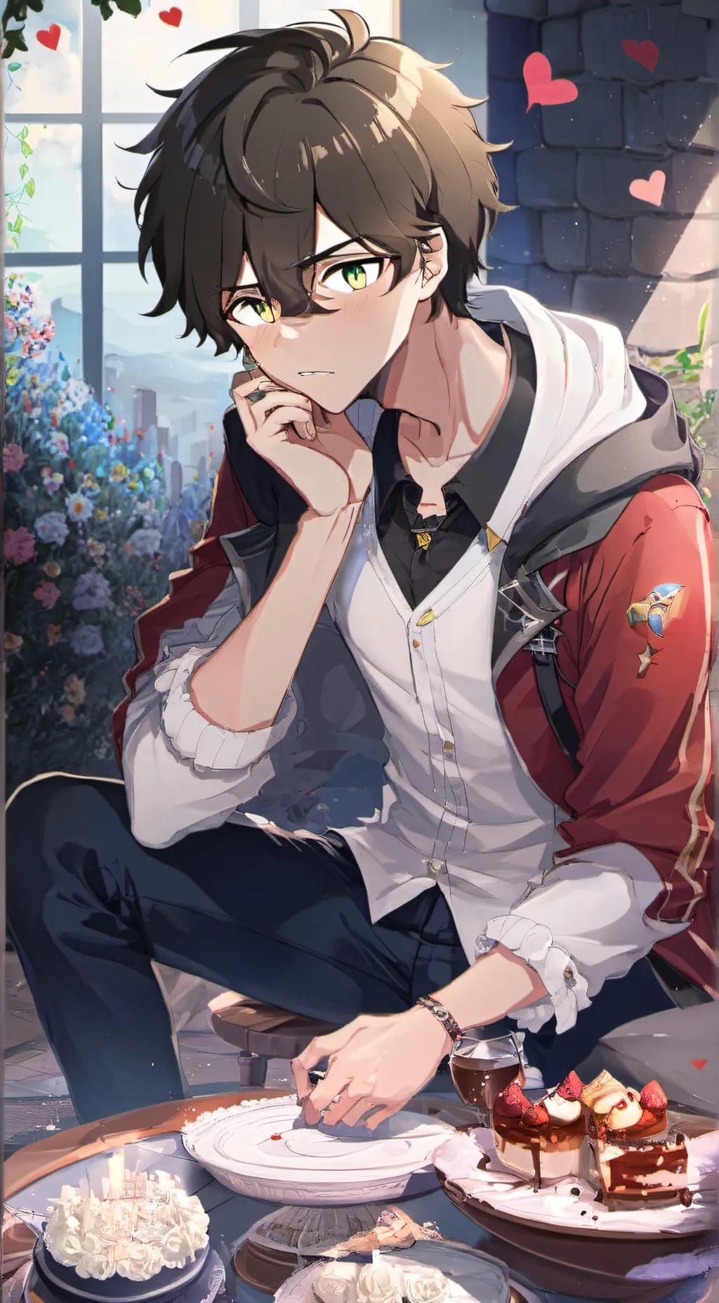 ai character: Axnaldo💫💗 background