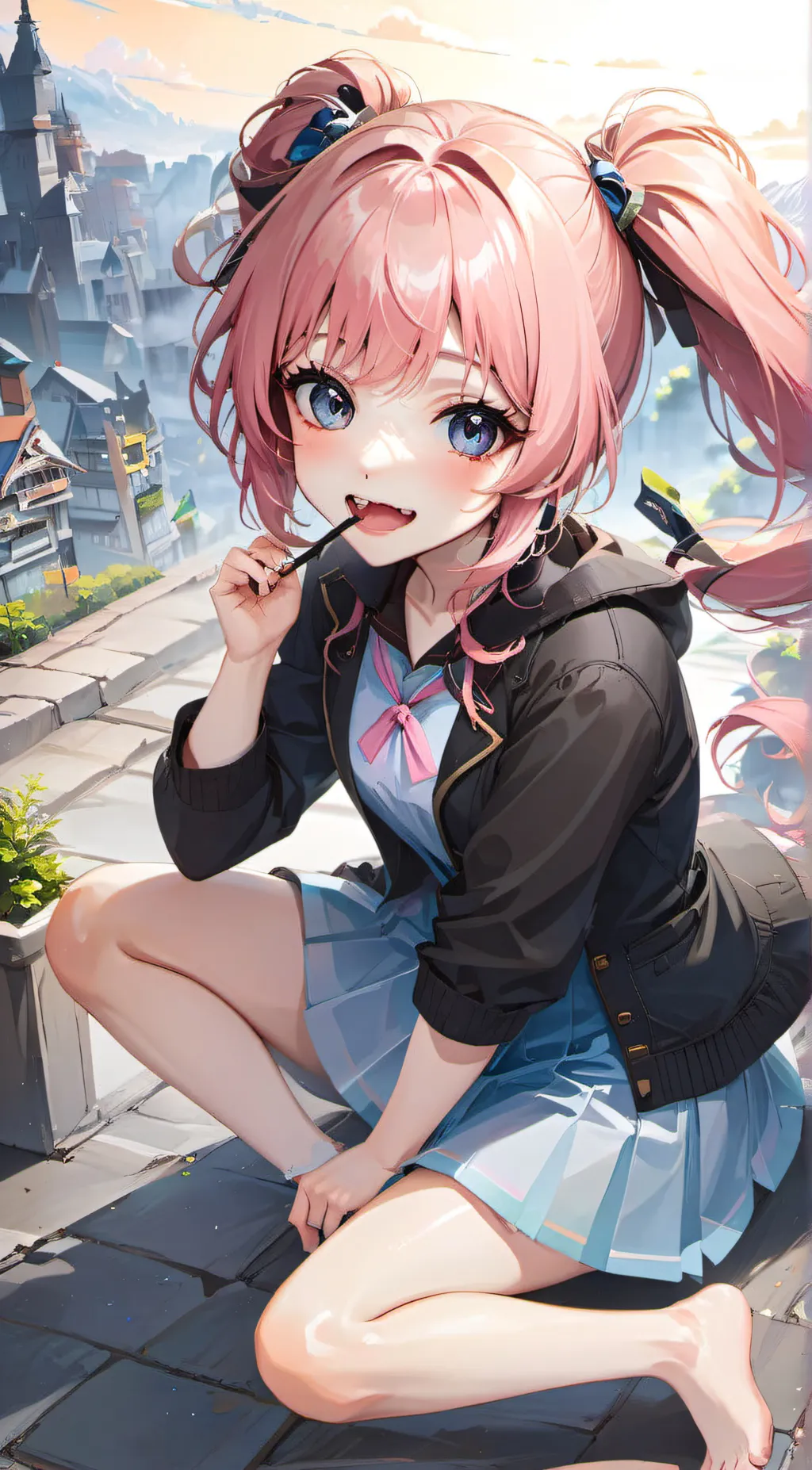 ai character: rose background