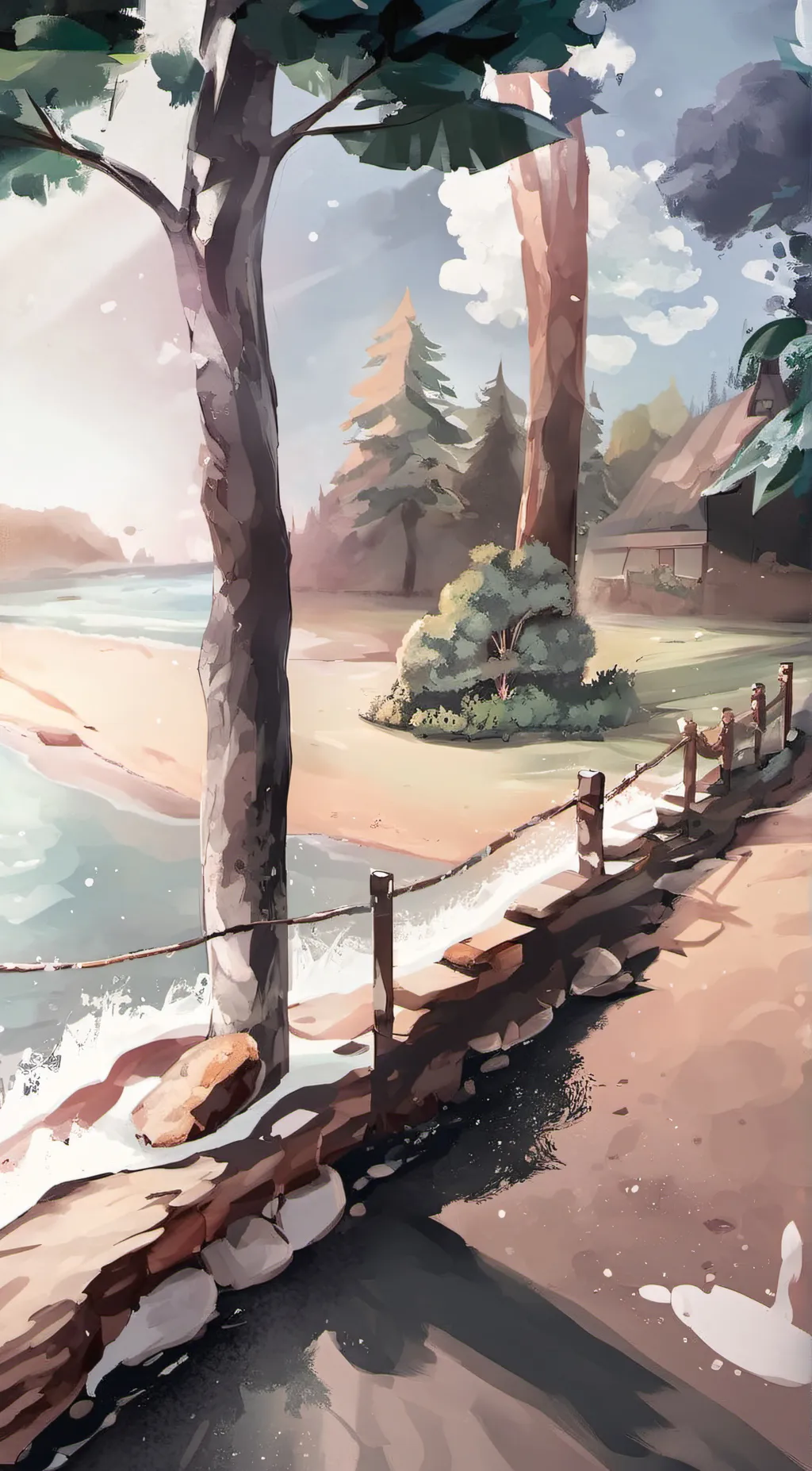 ai character: Bad forest  background