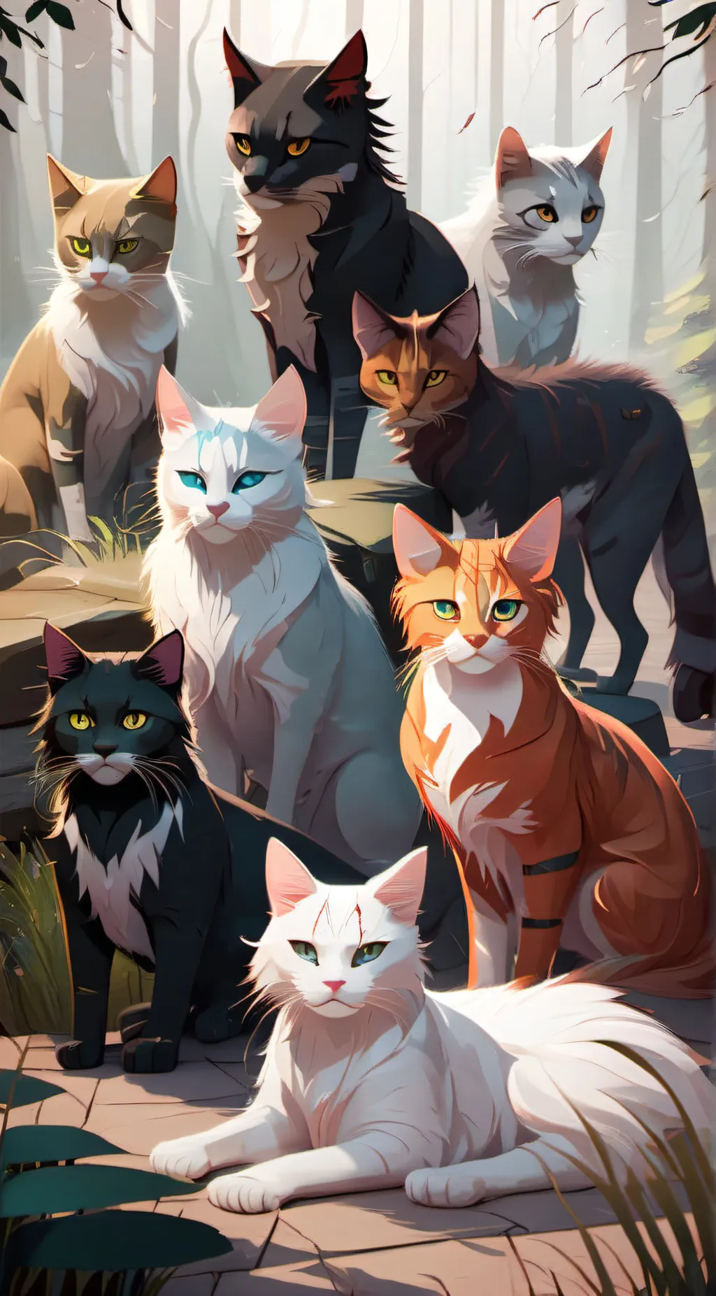 ai character: Warrior Cats. background