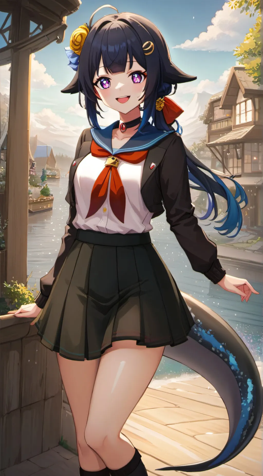 ai character: ShyLily  background