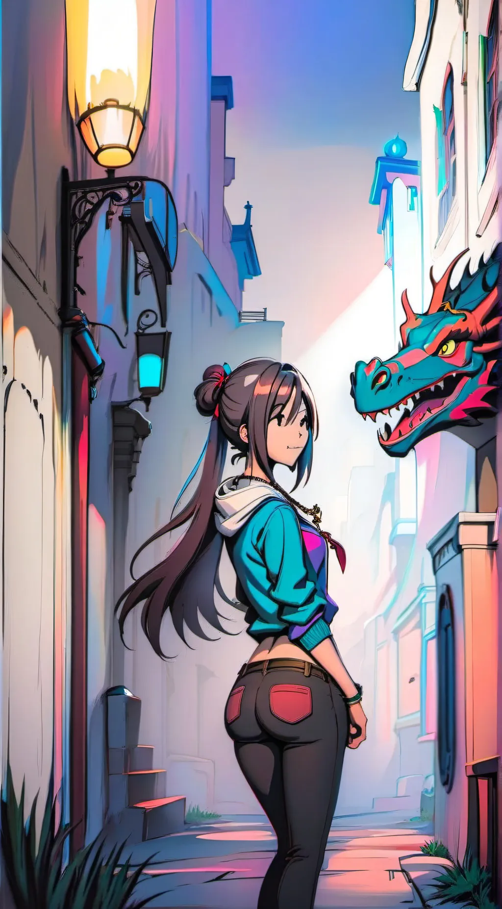 ai character: Galvia Rosellia  background