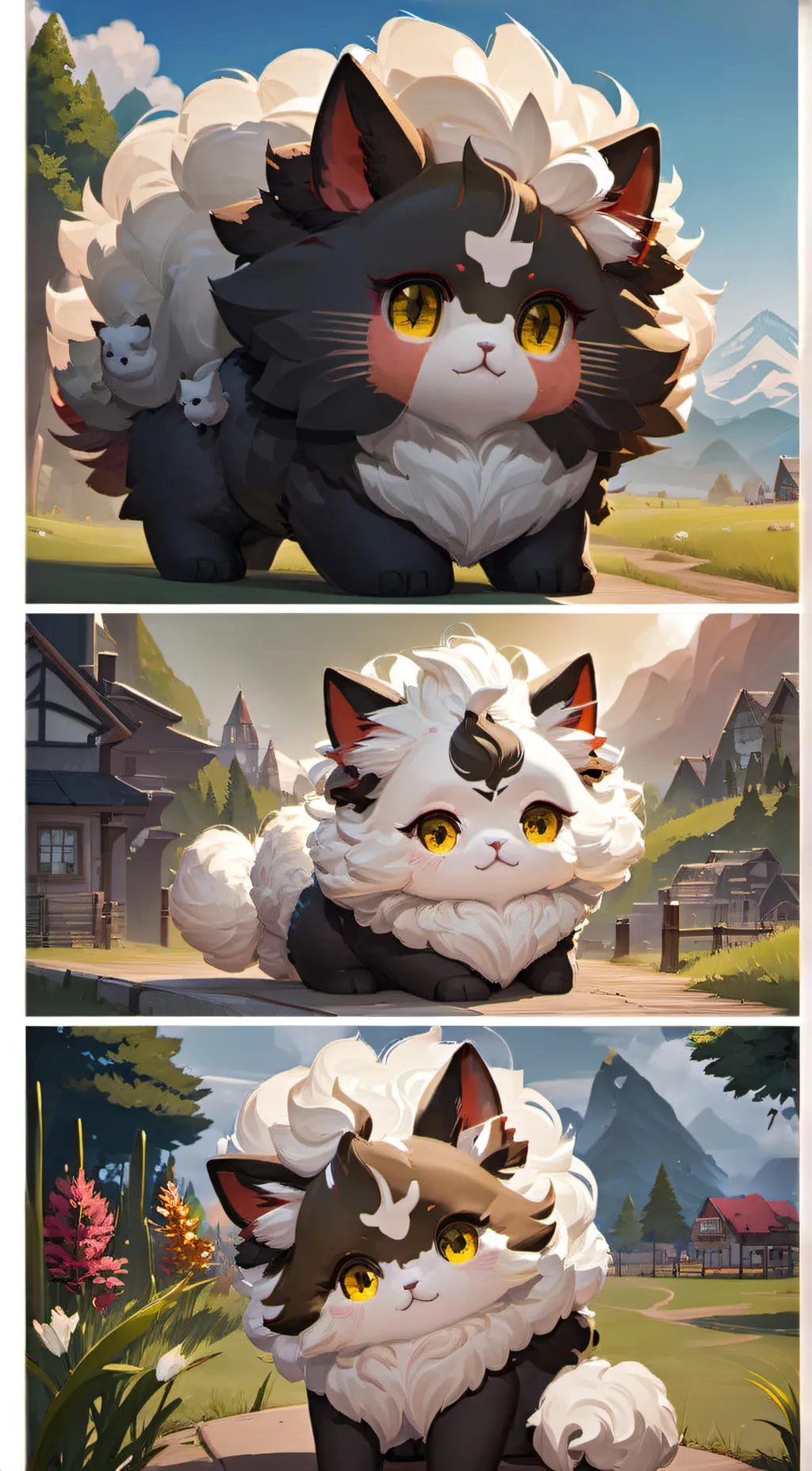 ai character: Mocha, salty, wool background