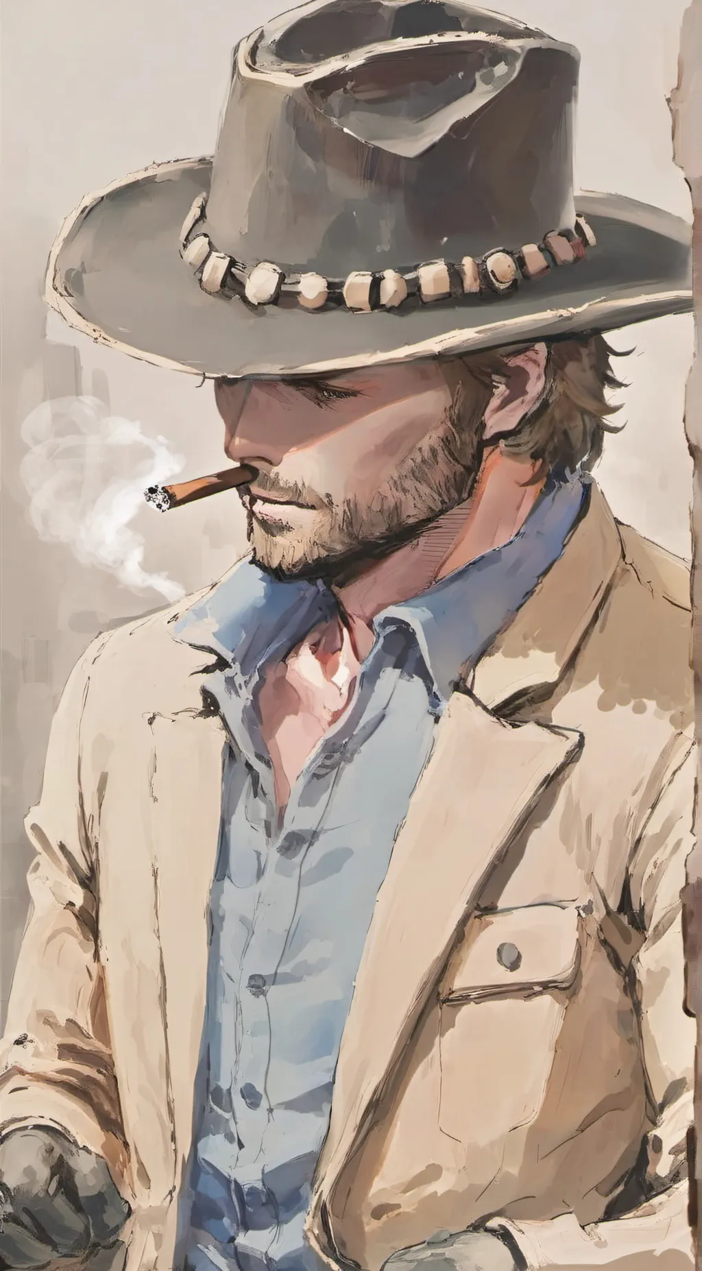 ai character: Arthur Morgan  background