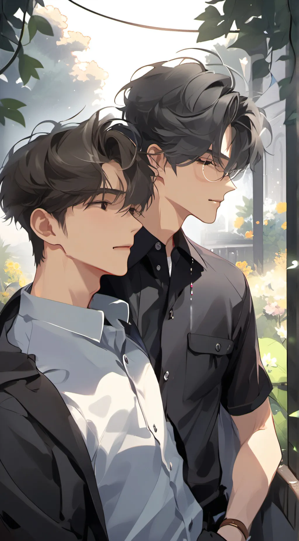 ai character: my two bf's background