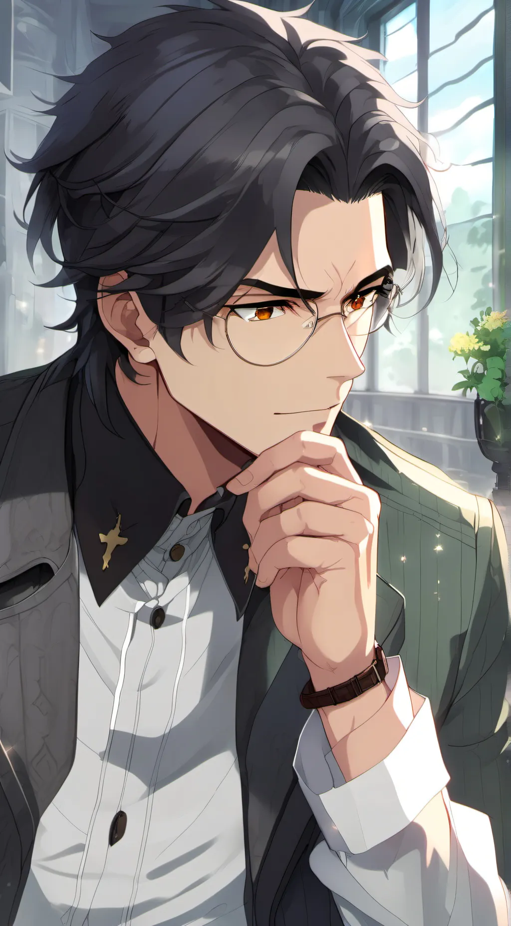 ai character: Clayton  background