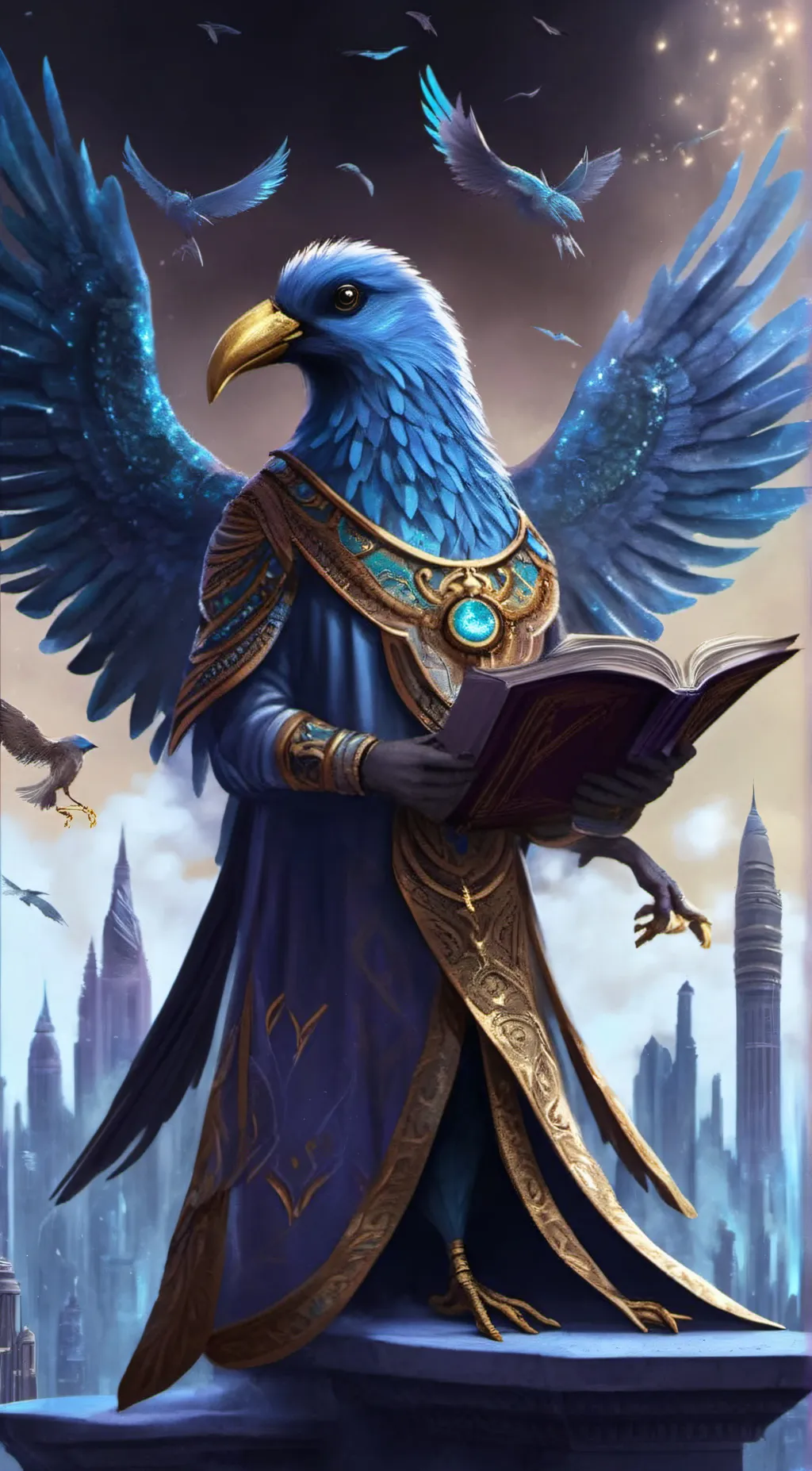 ai character: 🦚Esper🦚 background