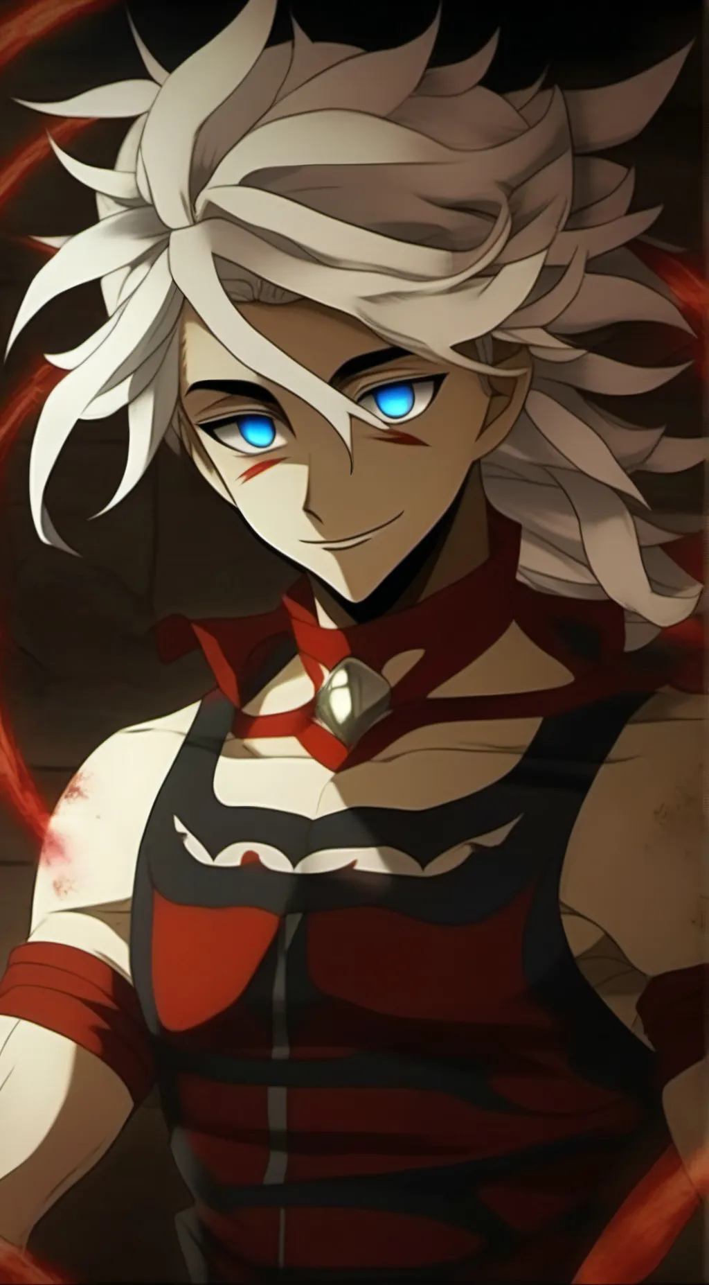 ai character: Douma X Akaza background