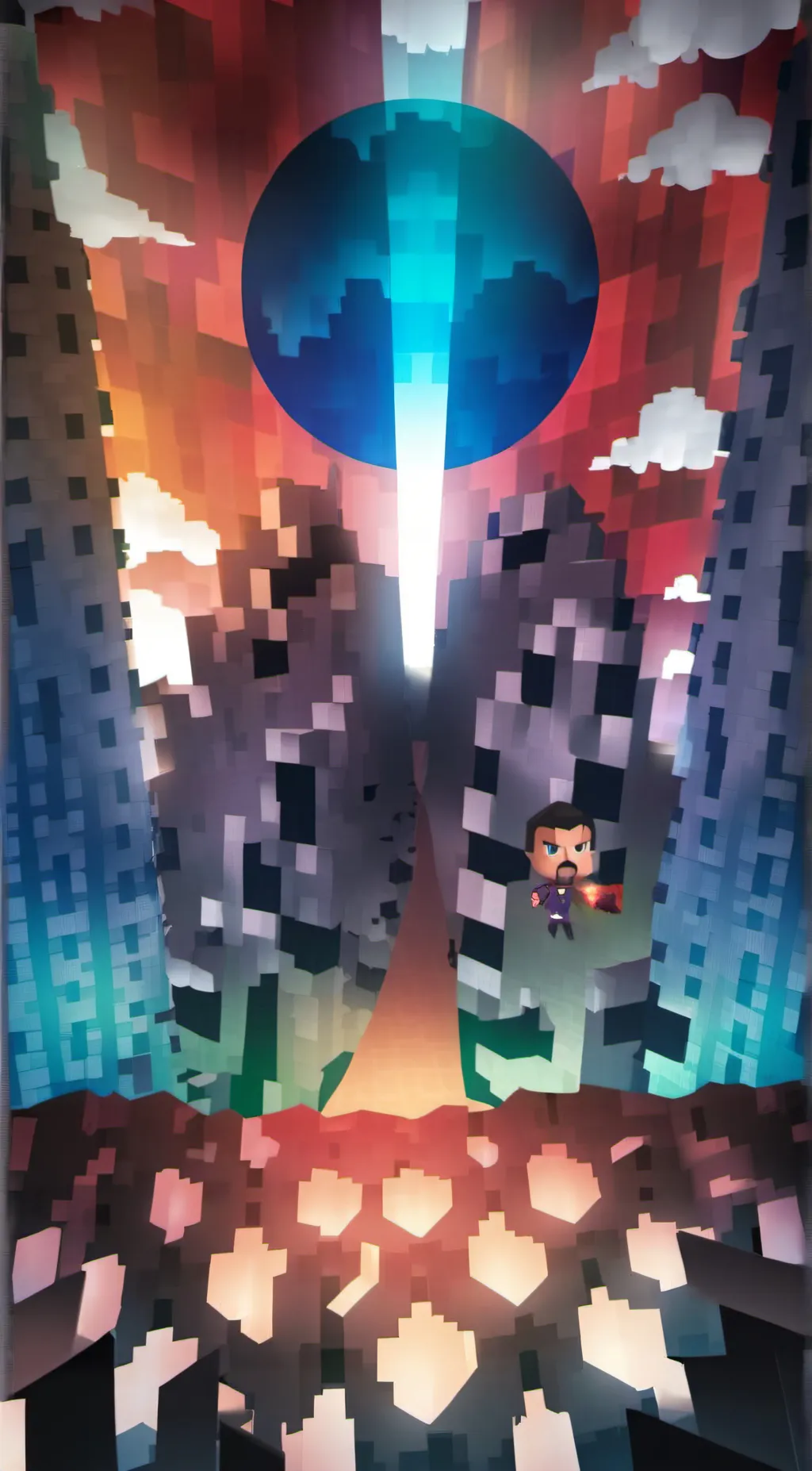 ai character: Minecraft  background