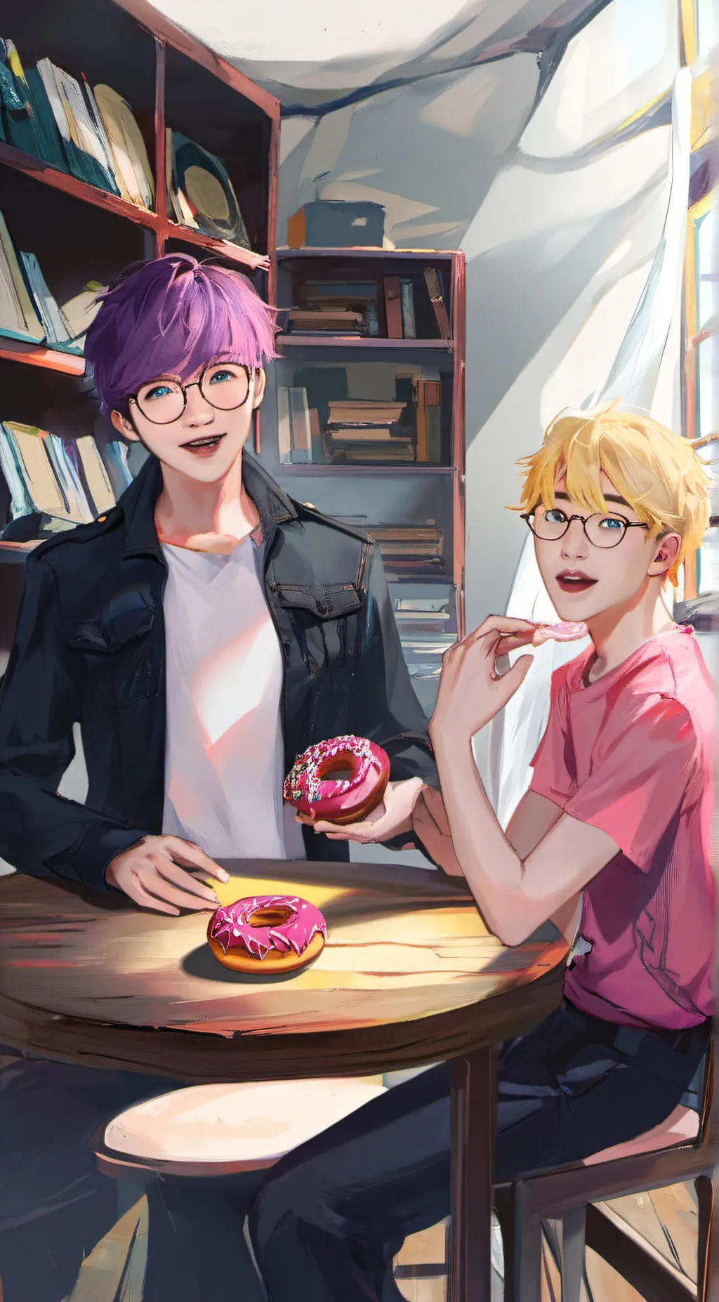 ai character: Lankybox(horror) background