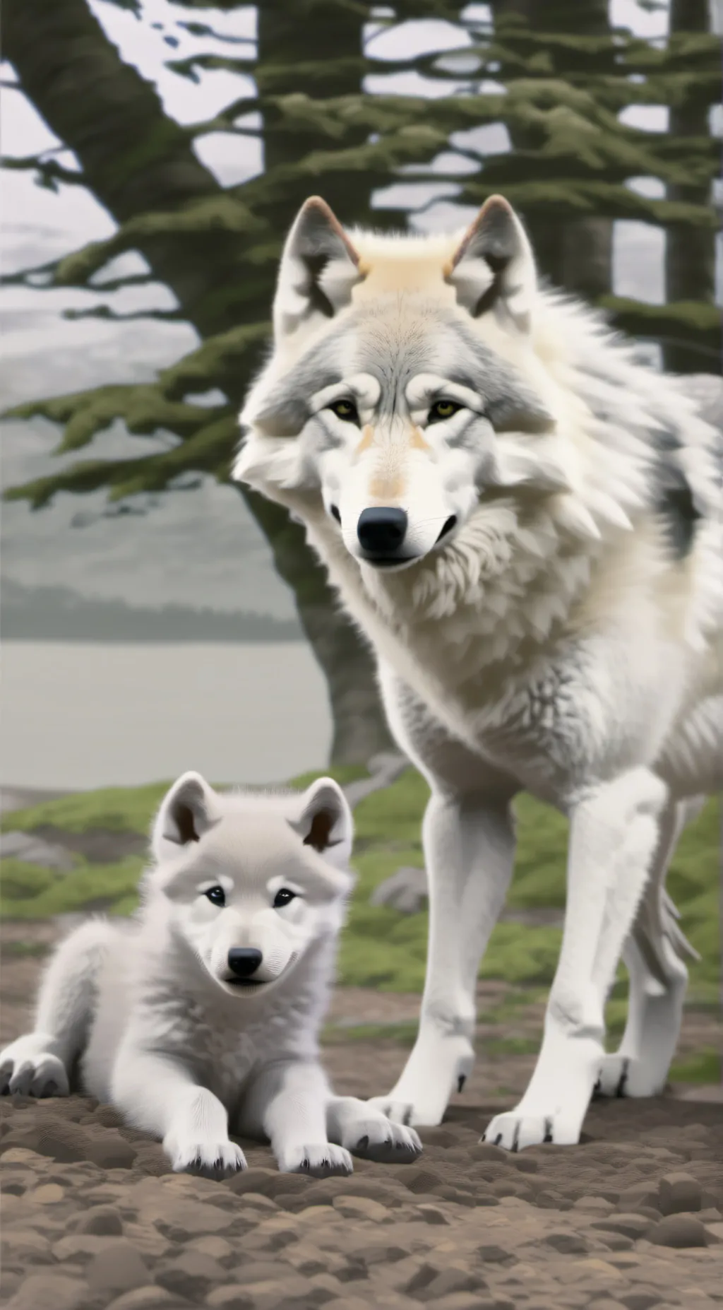 ai character: Wolf background