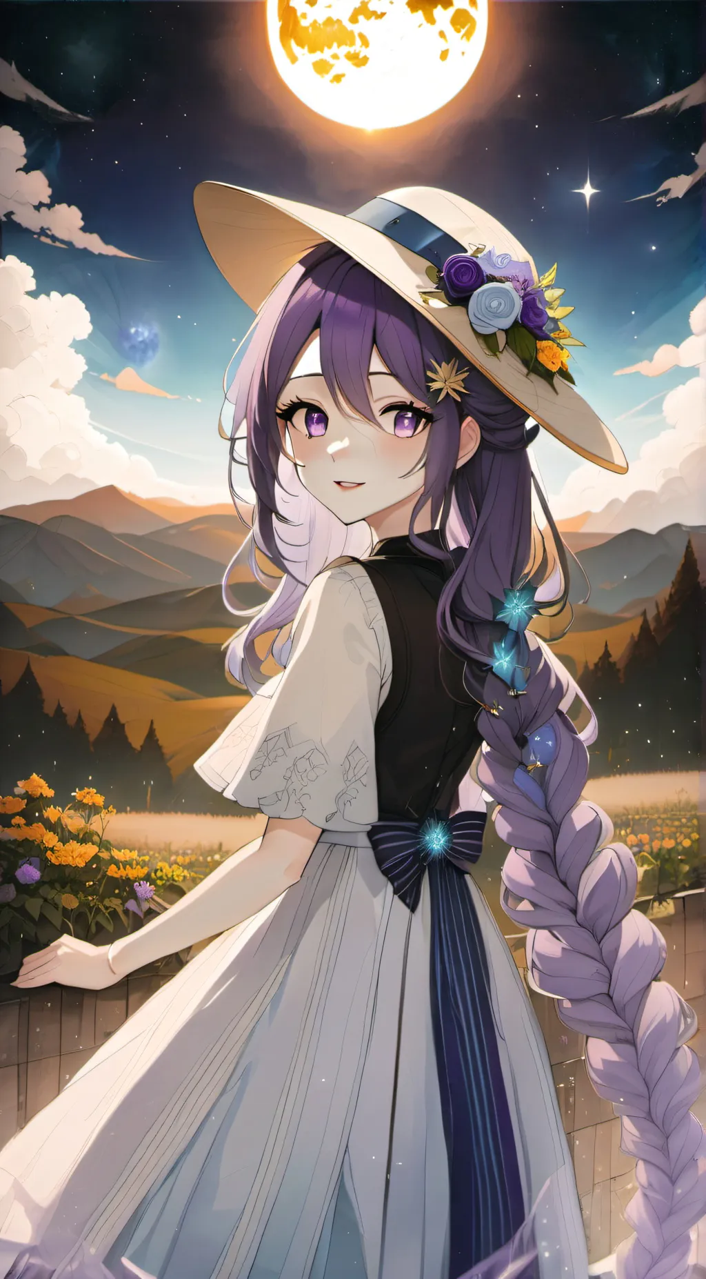 ai character: Luna background