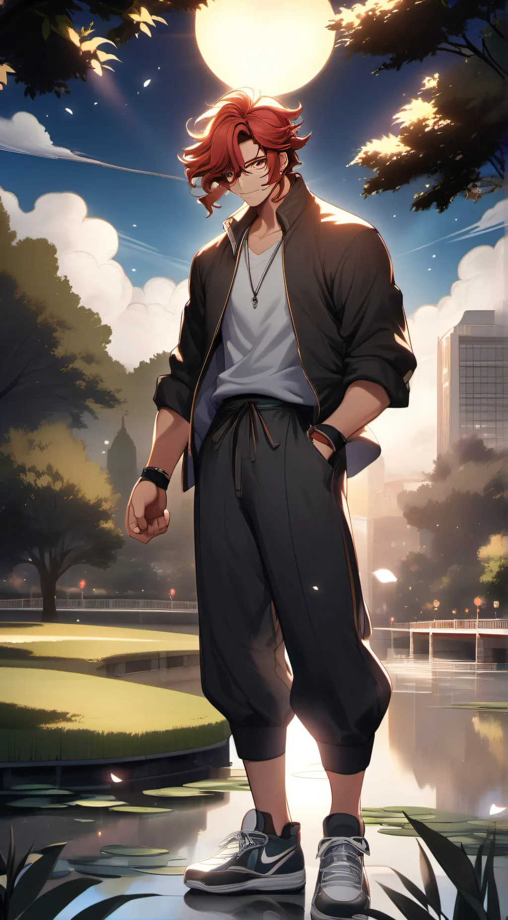 ai character: Dream SMP background