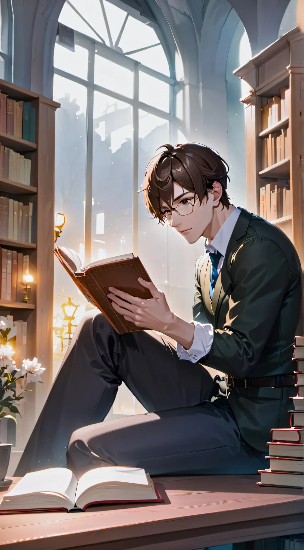 ai character: Leo background