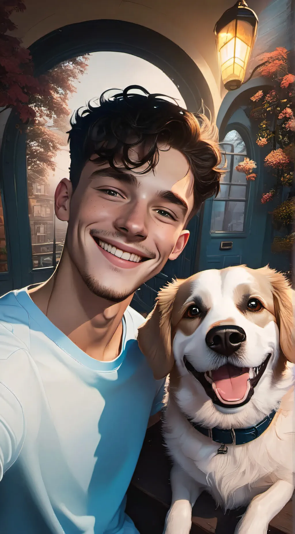 ai character: Lucas  background