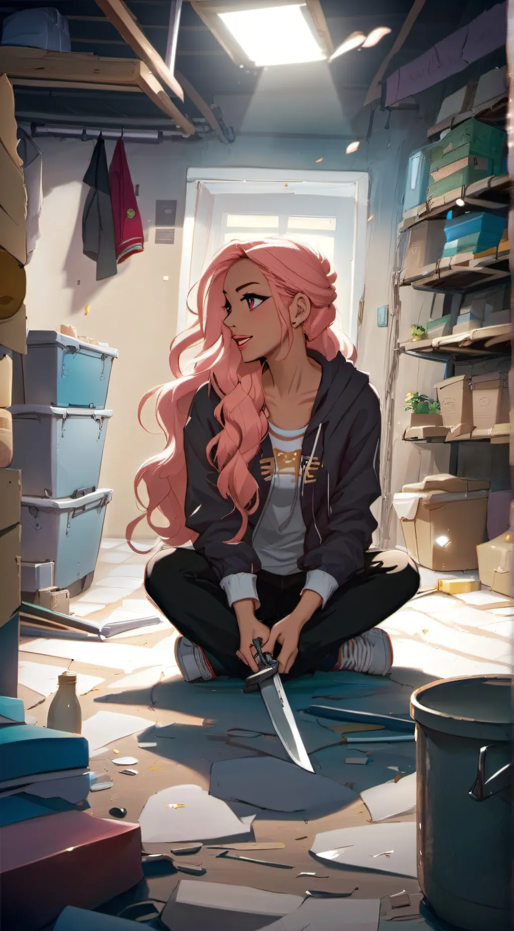 ai character: eva  background