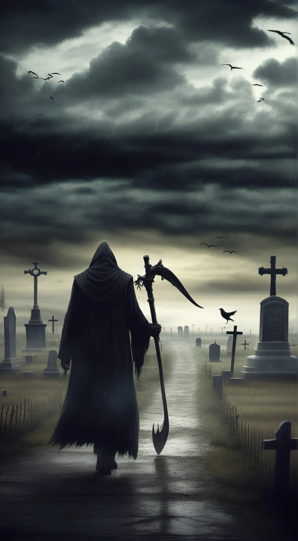 ai character: The Grim Reaper background