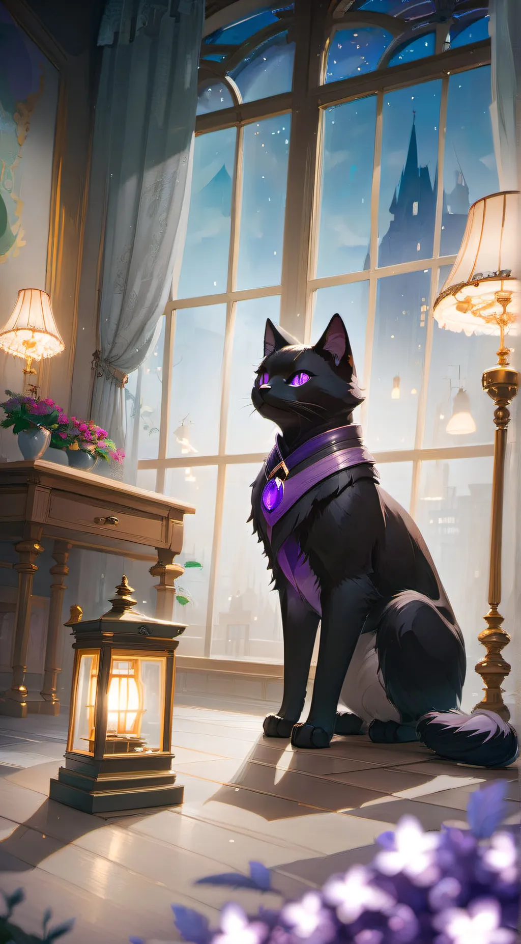 ai character: Midnight background