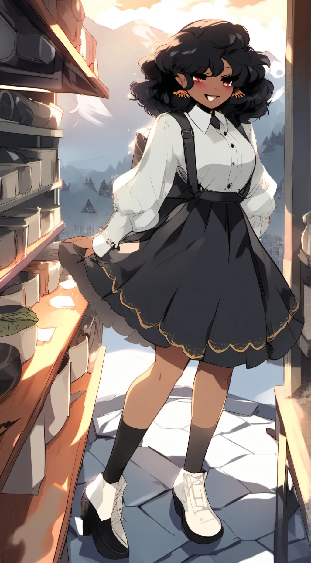 ai character: Evelyn background